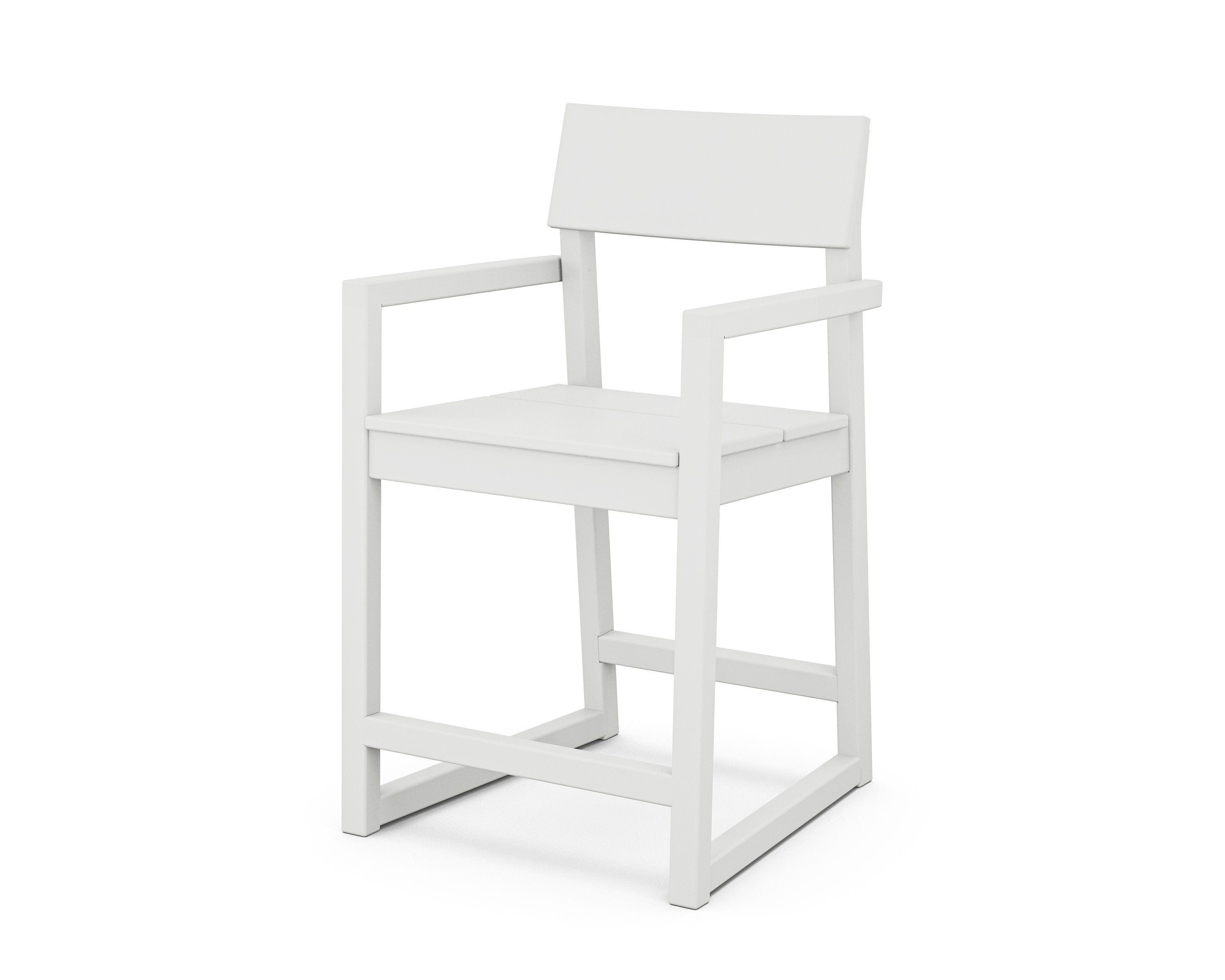 EDGE Counter Arm Chair in White