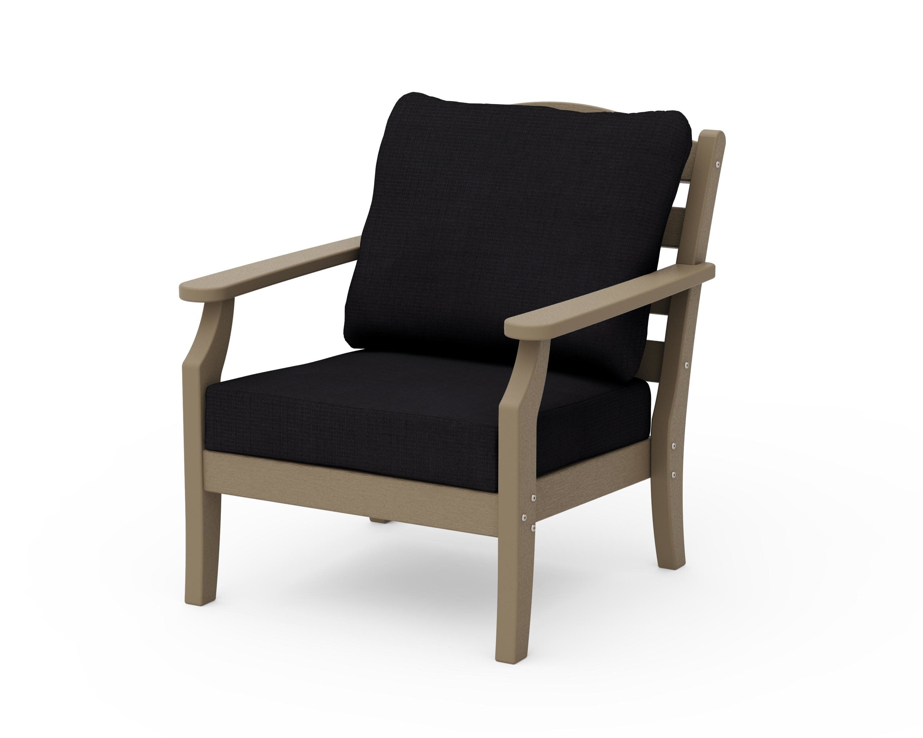 Savannah Deep Seating Chair in Vintage Sahara / Midnight Linen
