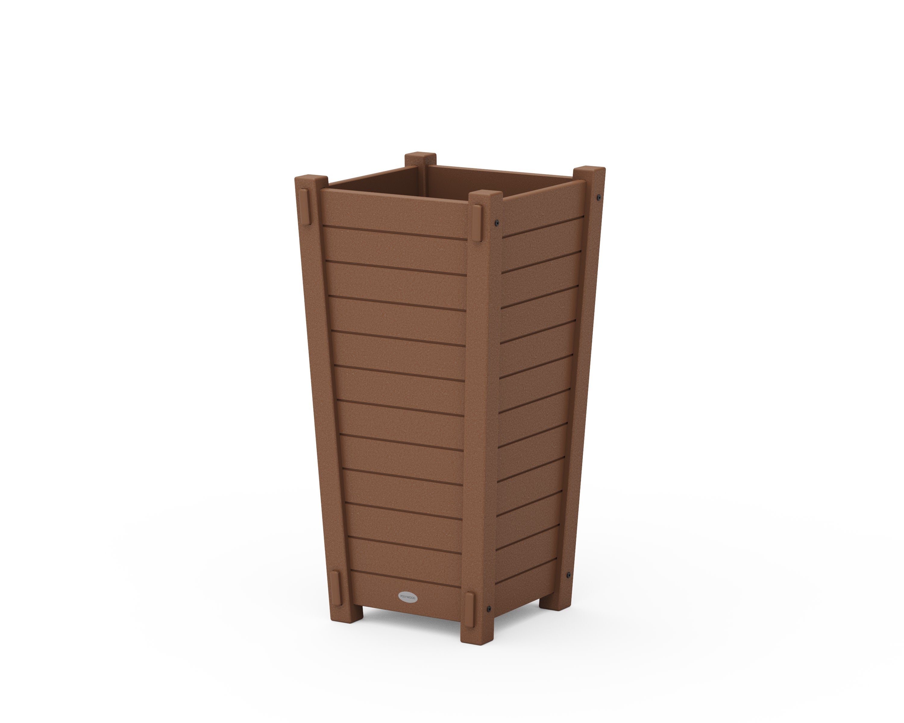 Nautical Tapered Square Planter Box in Teak