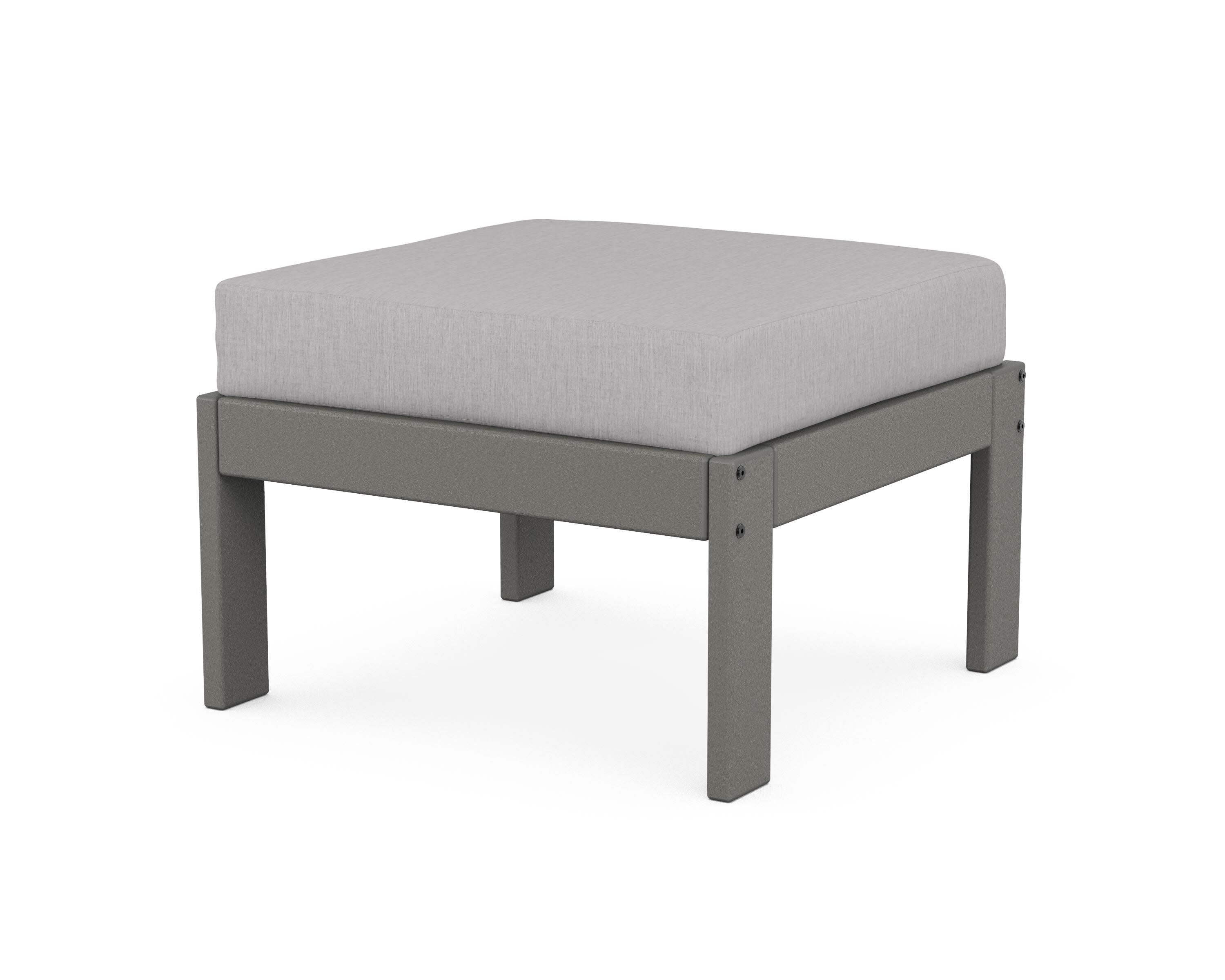 Vineyard Modular Ottoman in Slate Grey / Granite
