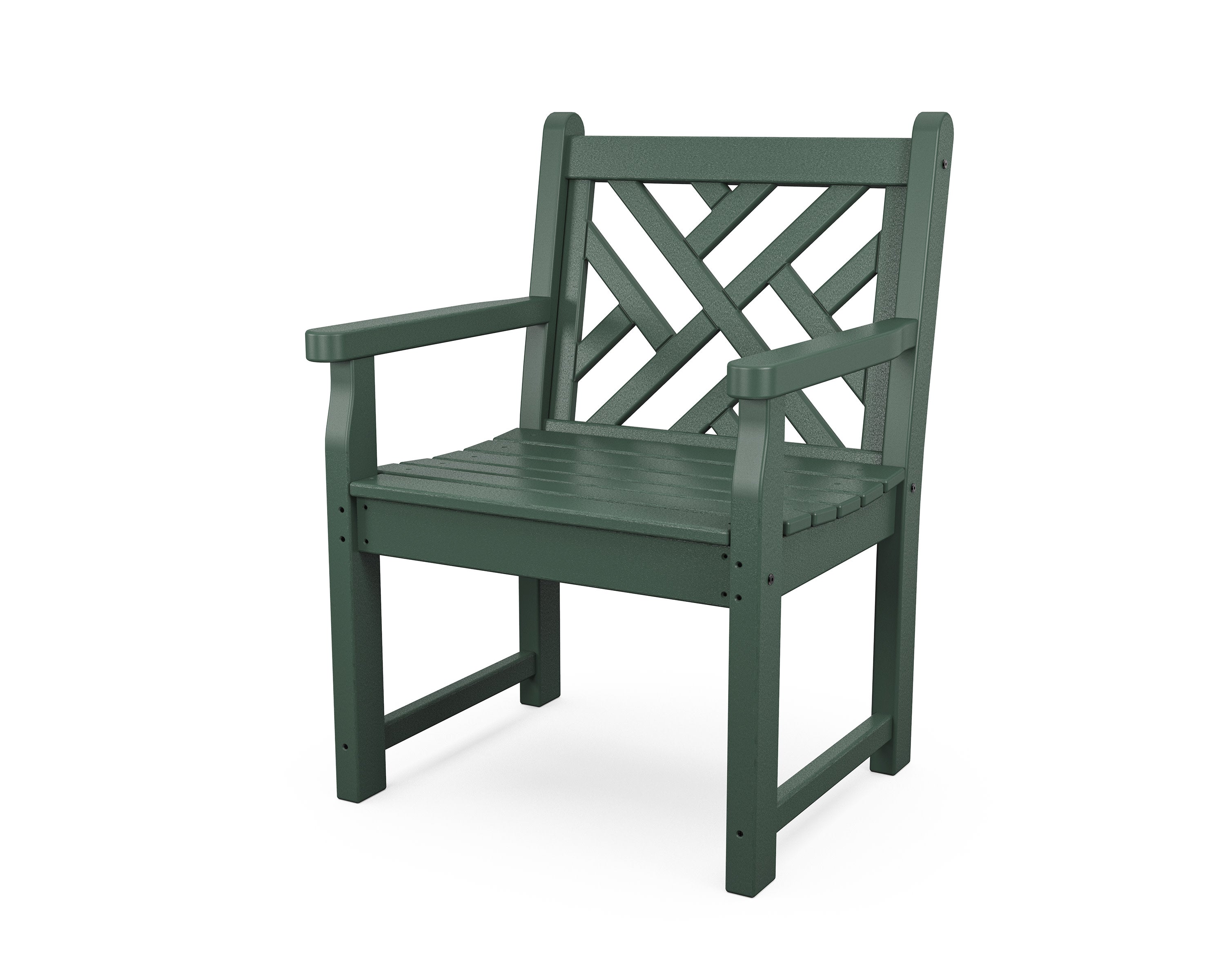 Chippendale Garden Arm Chair in Green