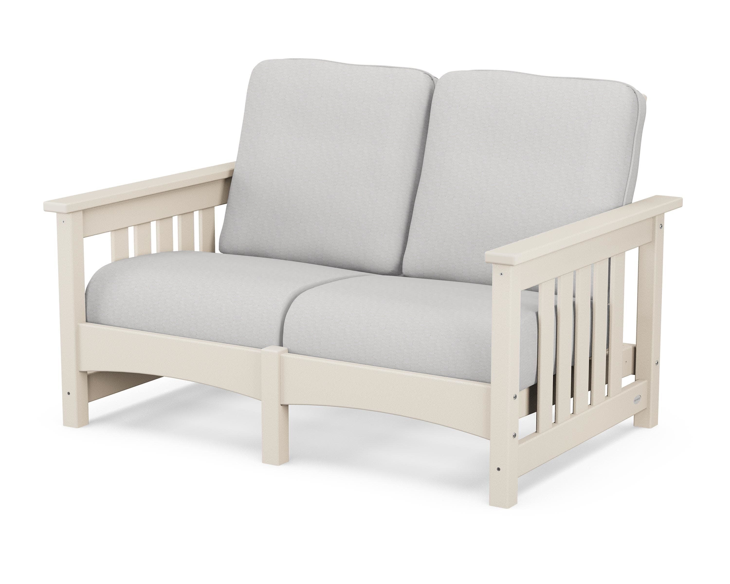 Club Mission Loveseat in Sand / Diamond in the Rough
