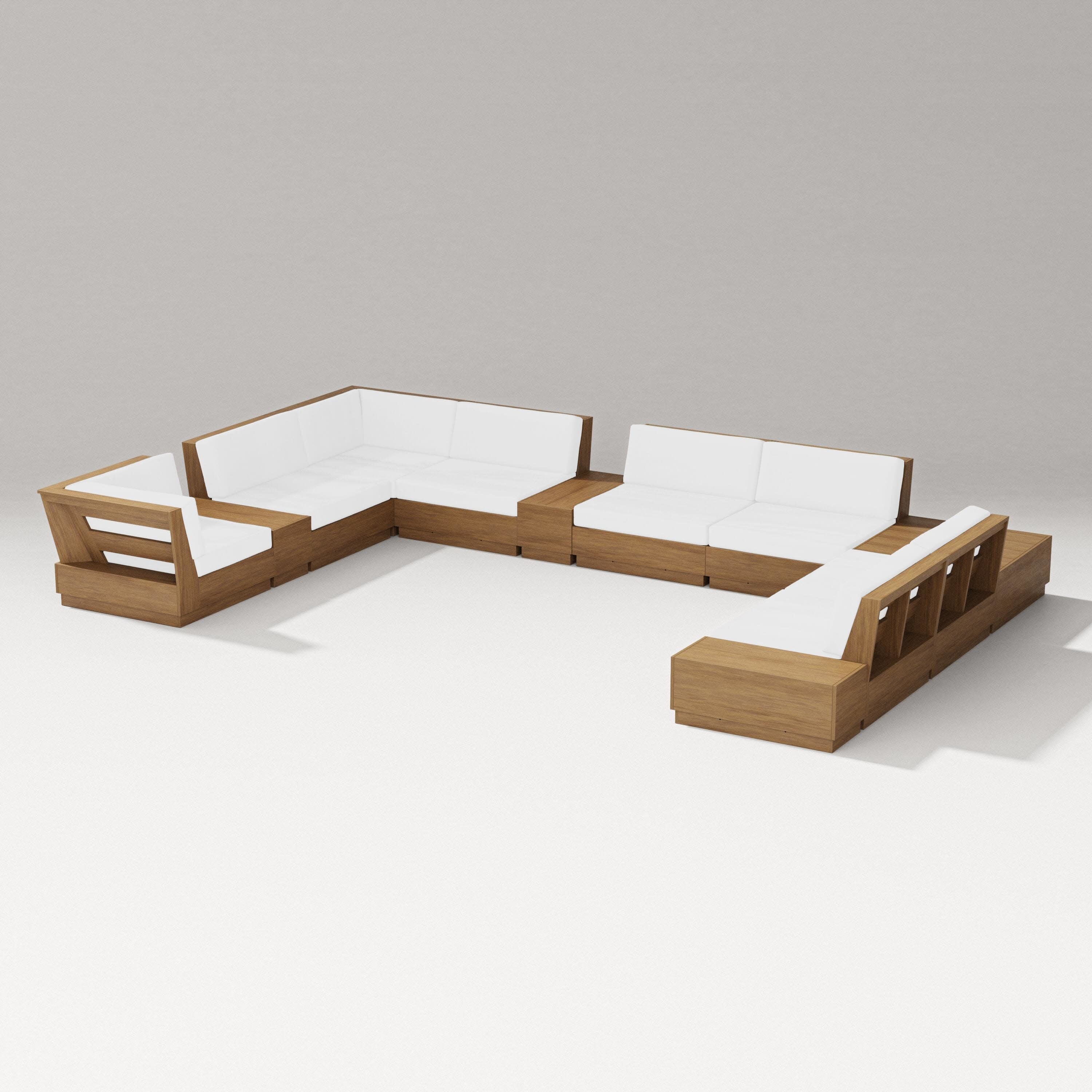 Elevate 12-Piece Conversation Sectional Set in Natural / Natural