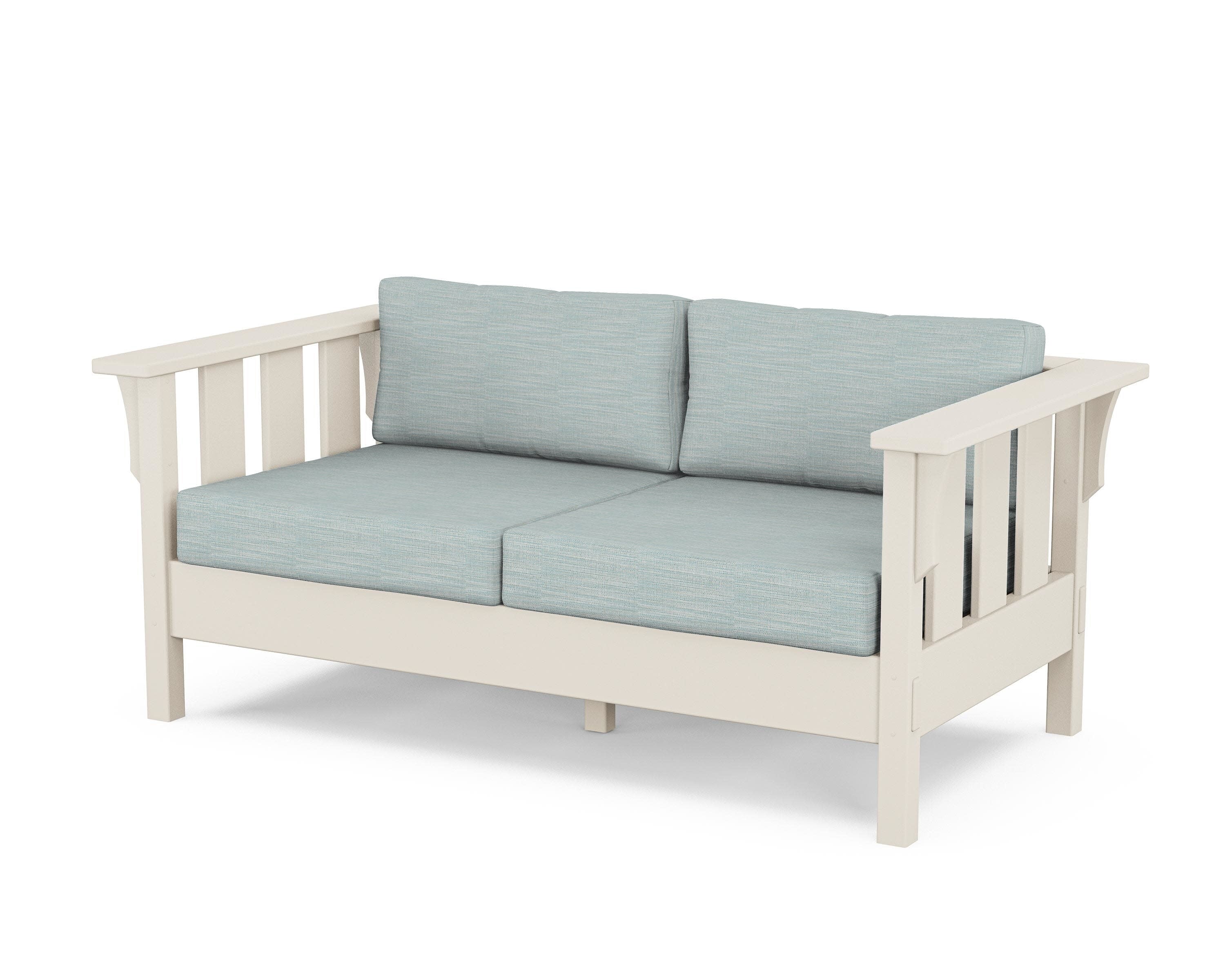 Acadia Deep Seating Loveseat in Sand / Soothe Mist