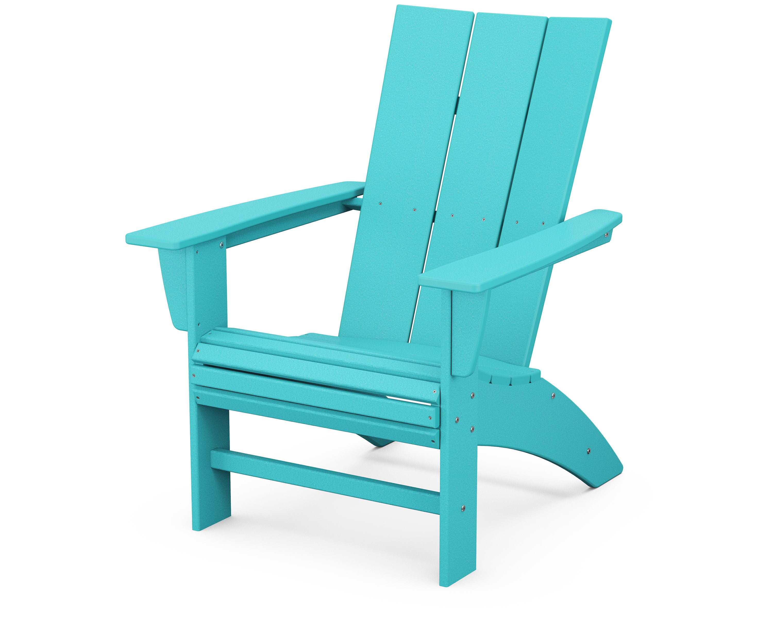 Modern Curveback Adirondack Chair in Aruba
