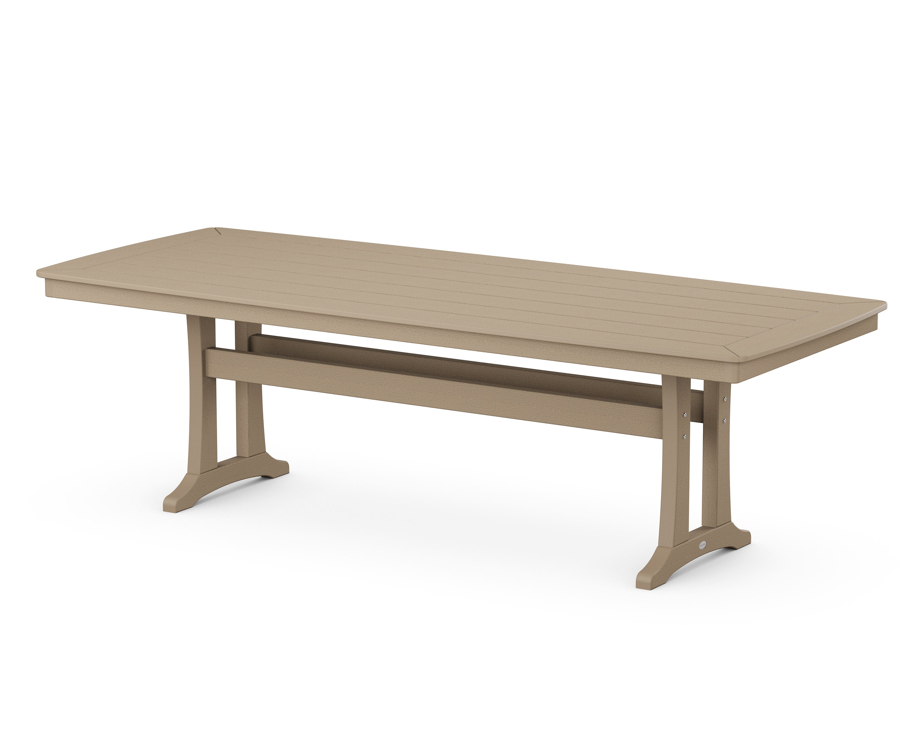 Nautical Trestle 39" x 97" Dining Table in Vintage Sahara