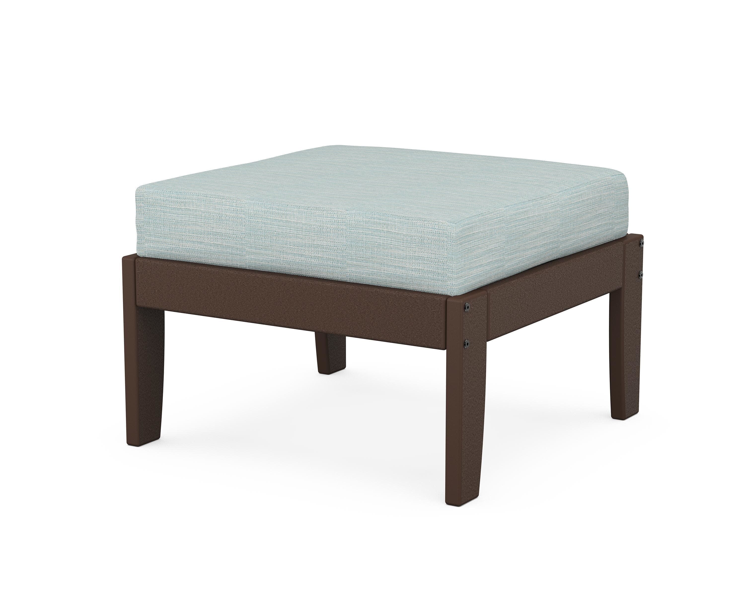 Modular Ottoman - Classic in Mahogany / Soothe Mist