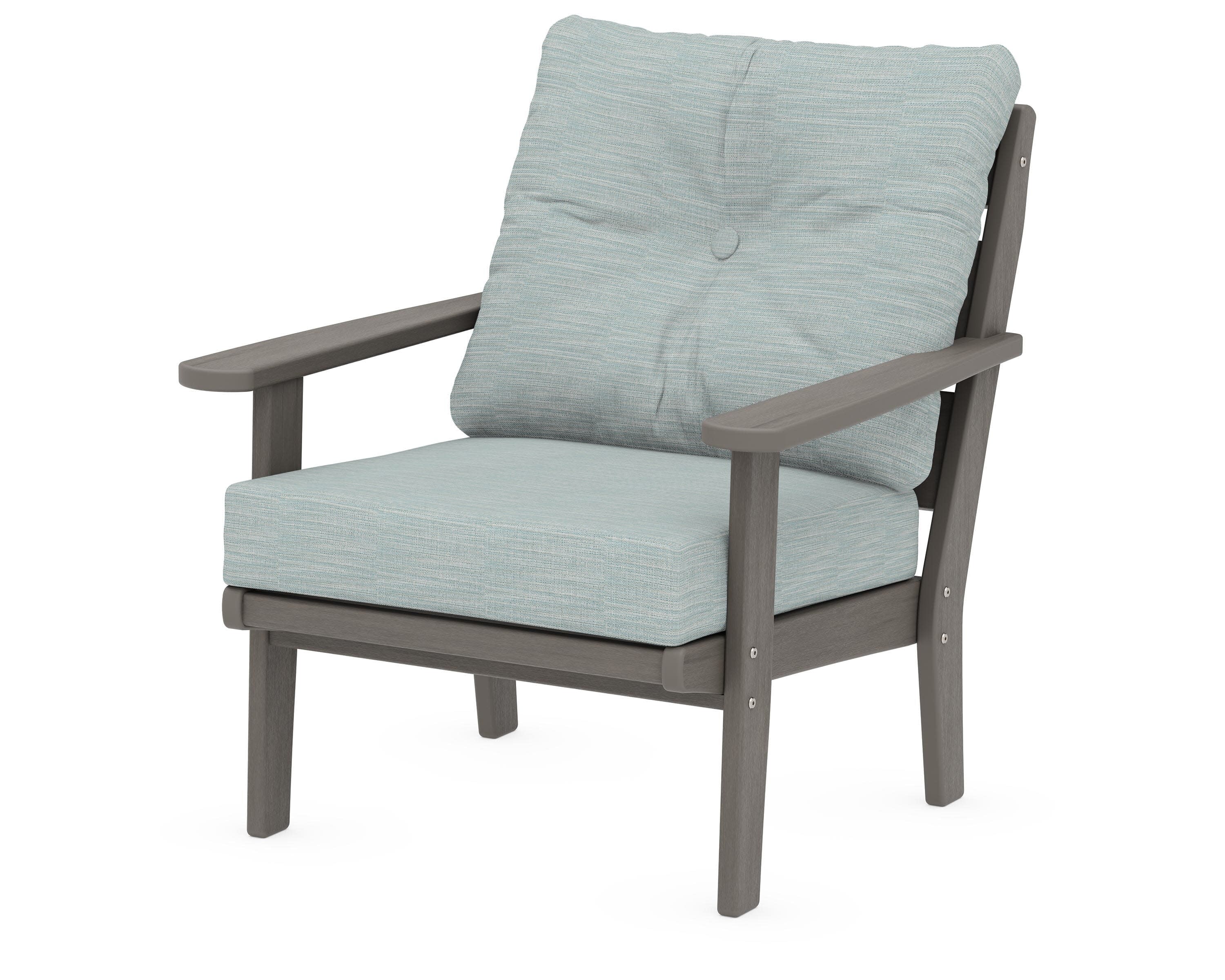 Lakeside Deep Seating Chair in Driftwood / Soothe Mist