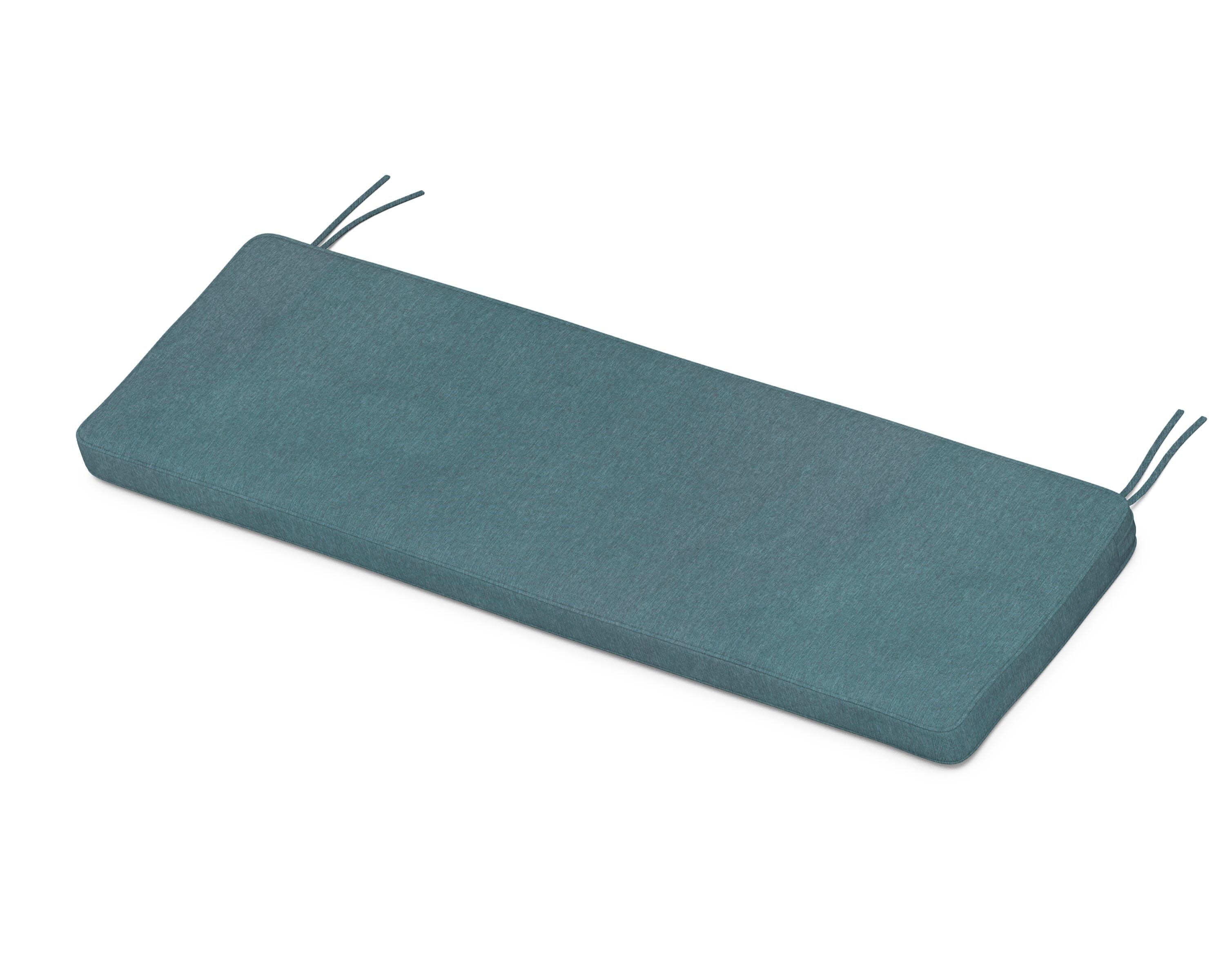Chinoiserie Bench Seat Cushion in Ocean Teal