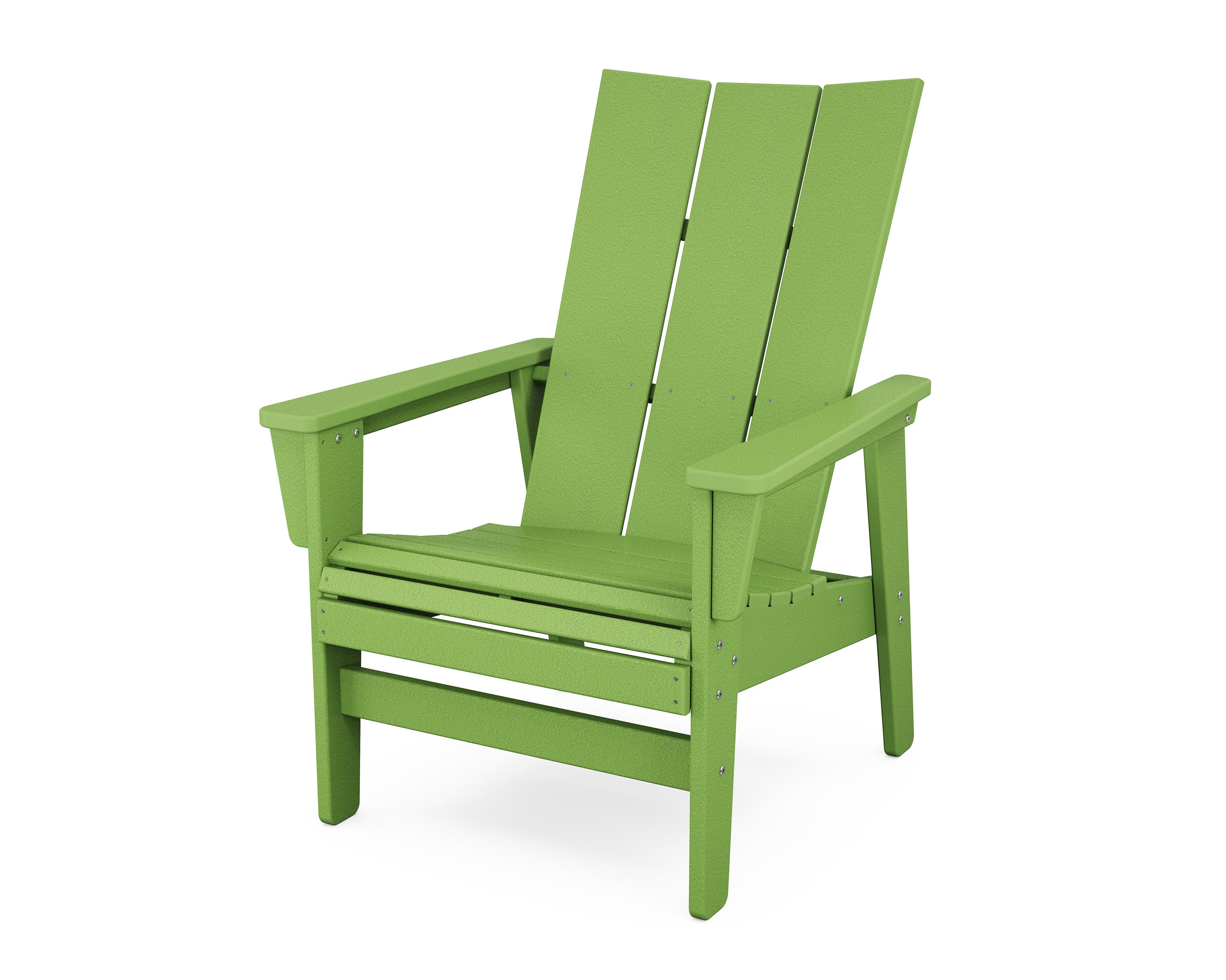 Modern Grand Upright Adirondack Chair in Lime