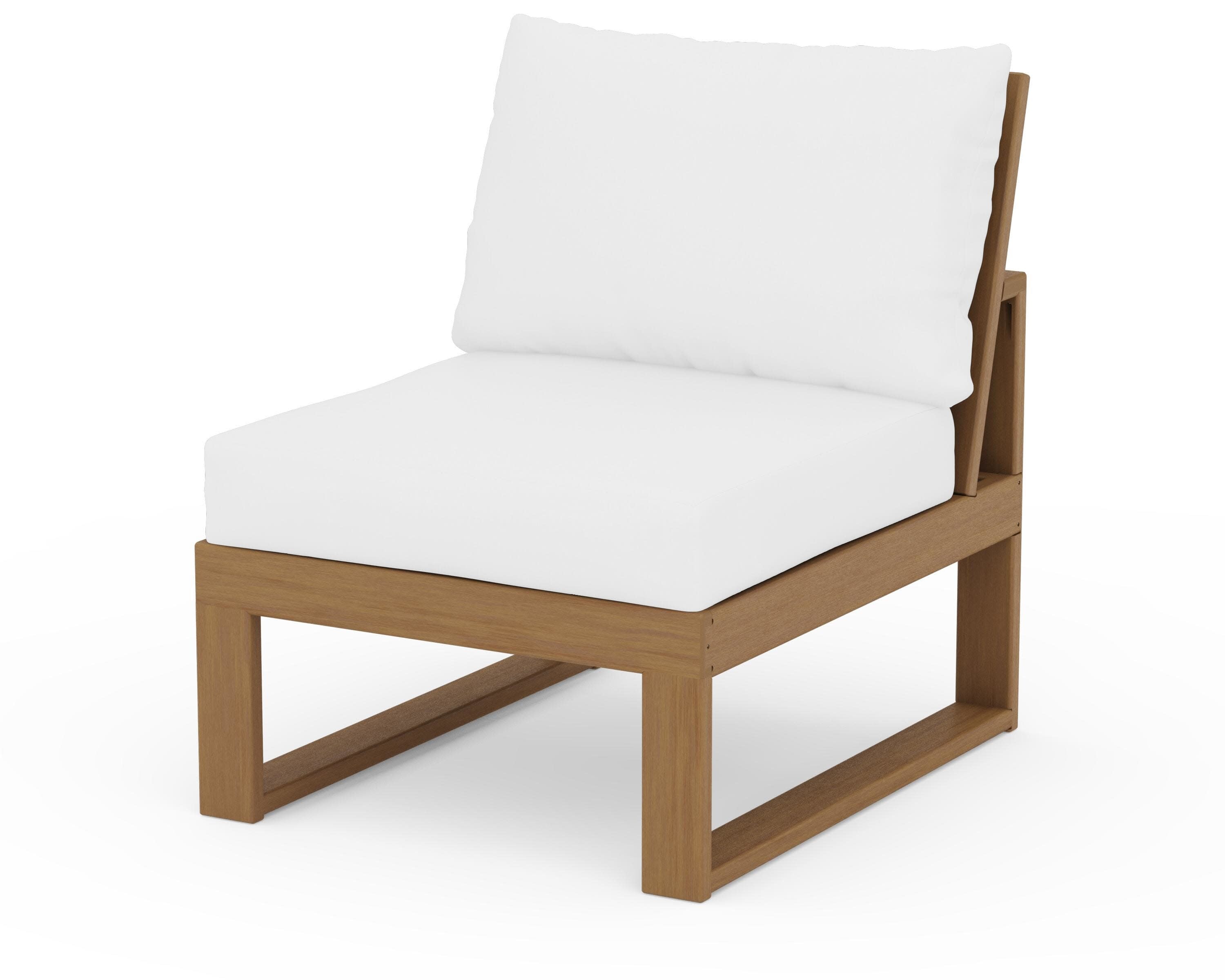 Modular Armless Chair in Natural / Natural