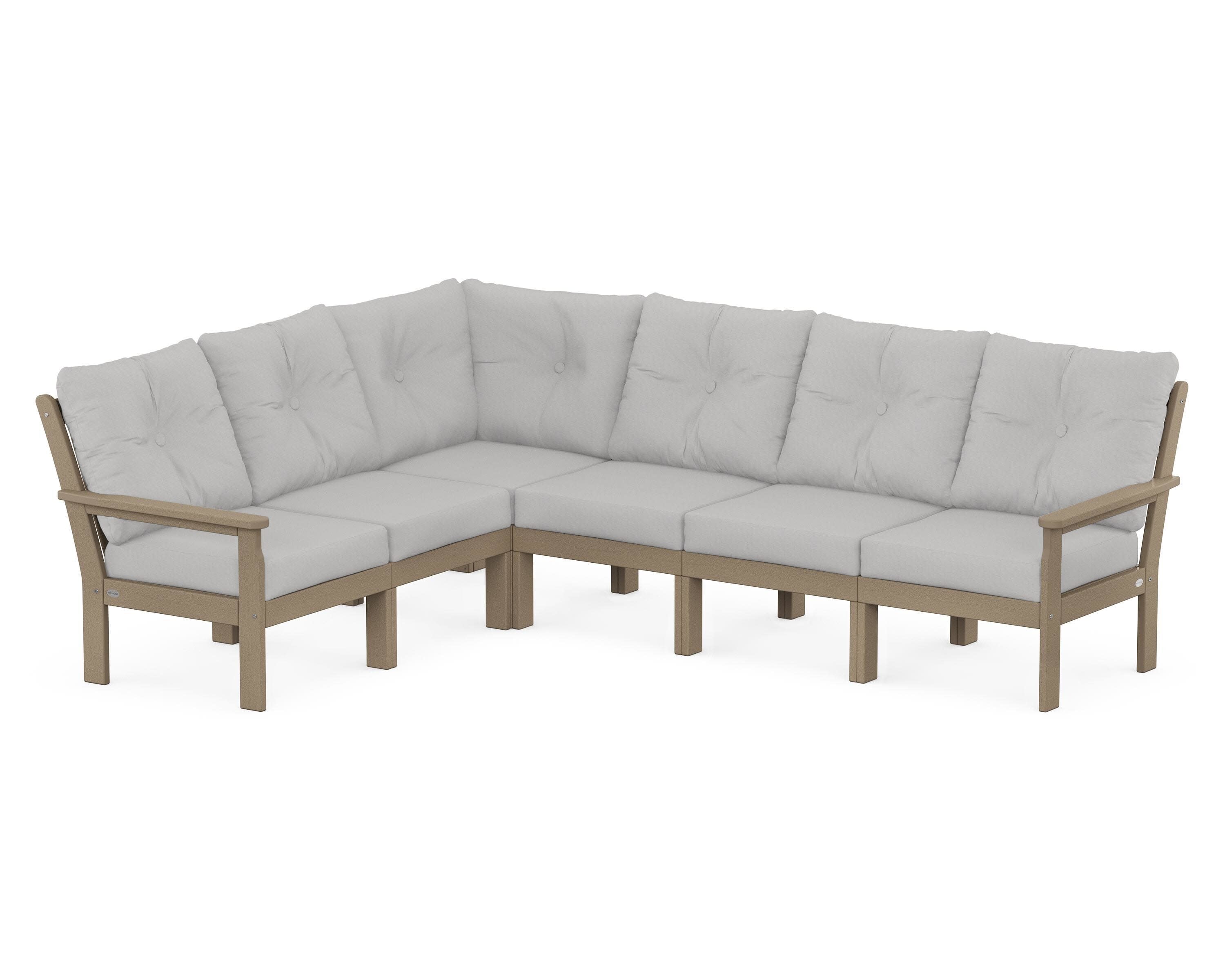 Vineyard 6-Piece Sectional in Vintage Sahara / Diamond in the Rough