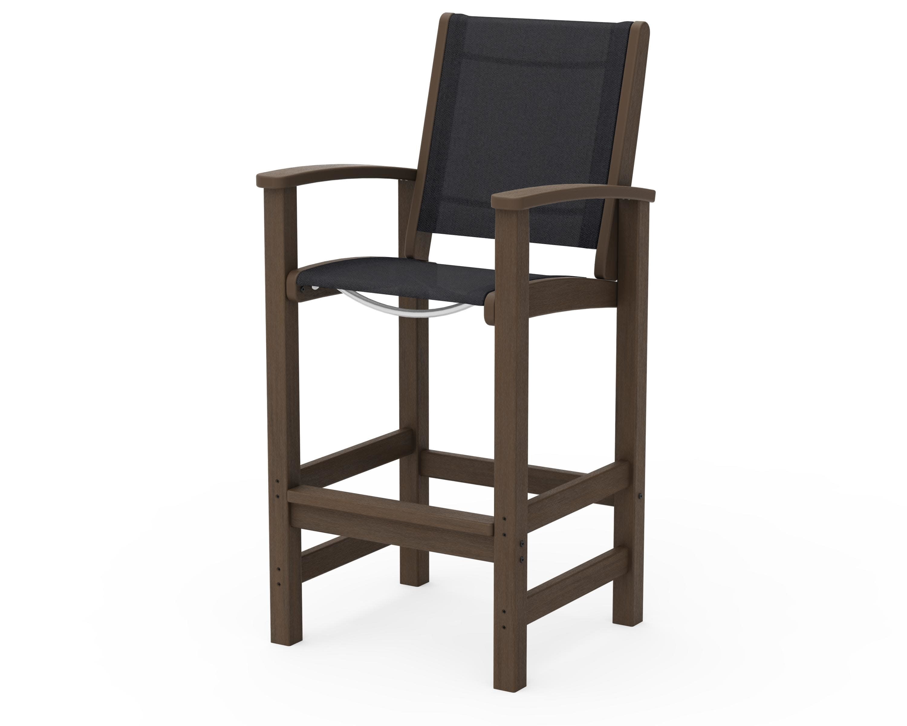 Coastal Bar Chair in Kona / Black Sling
