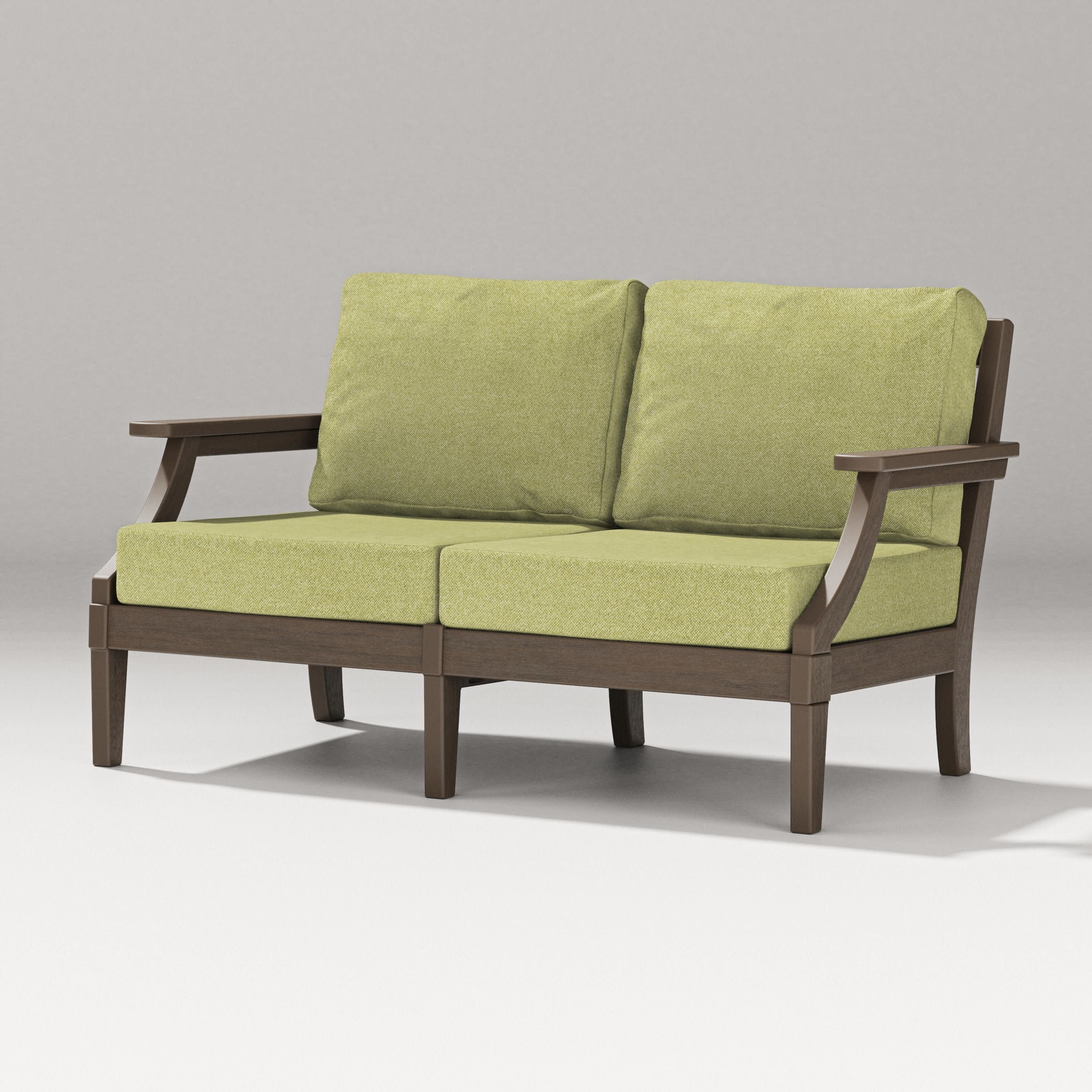 Estate Loveseat in Kona / Chartreuse Boucle