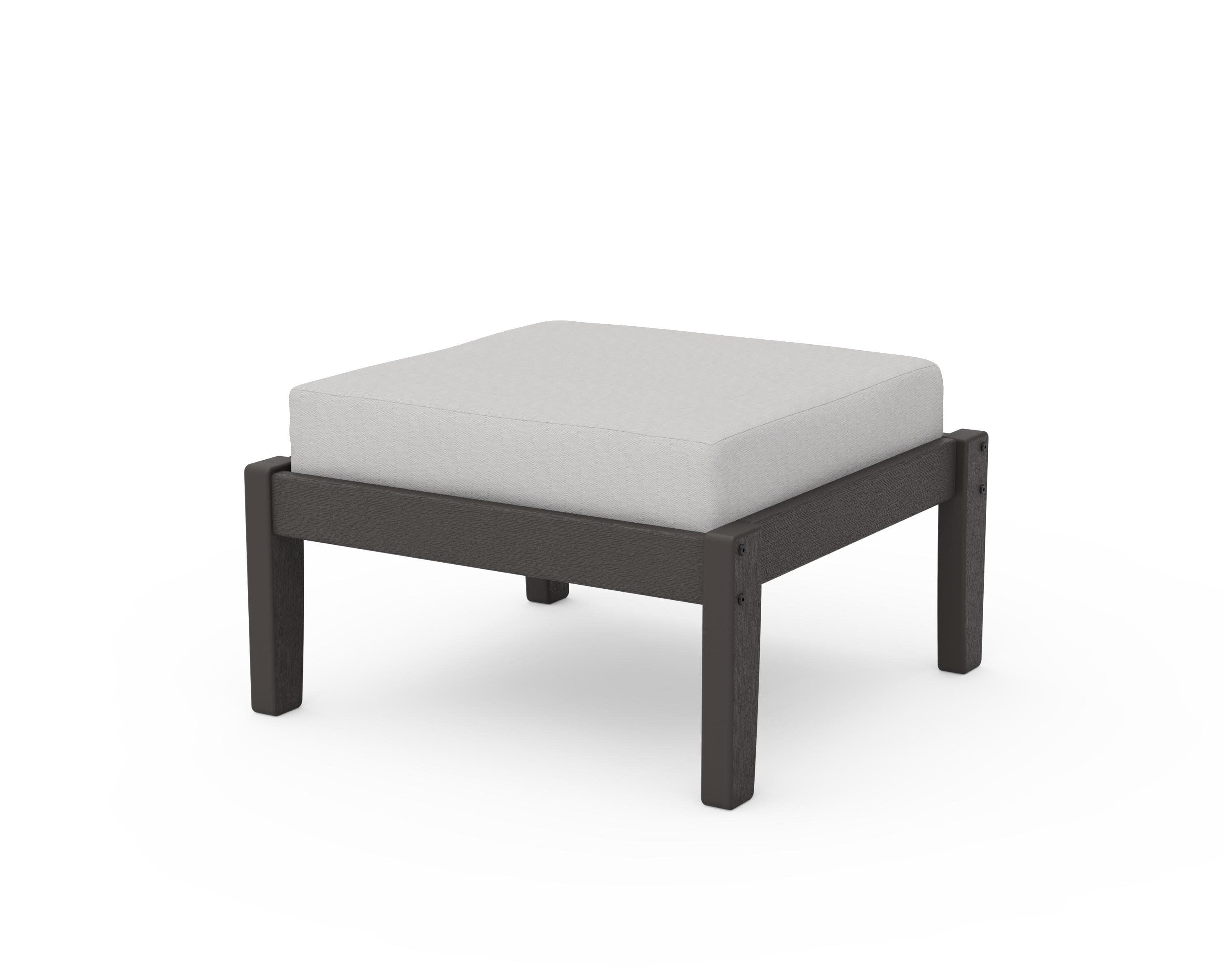 Deep Seating Ottoman in Vintage Coffee / Diamond in the Rough