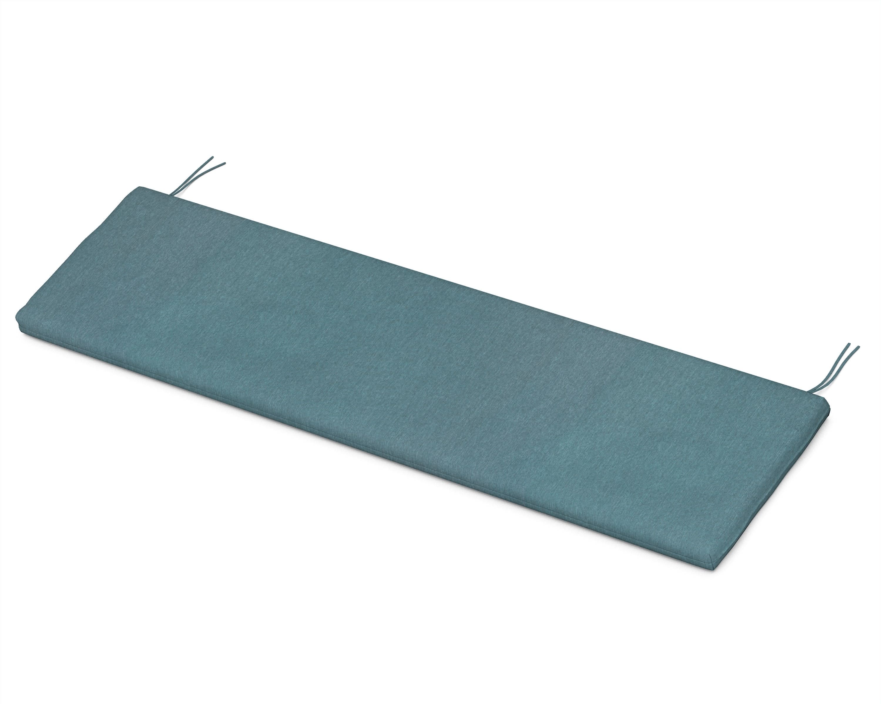 Ateeva Luxe 53" x 14" Outdoor Bench and Swing Cushion by POLYWOOD in Ocean Teal