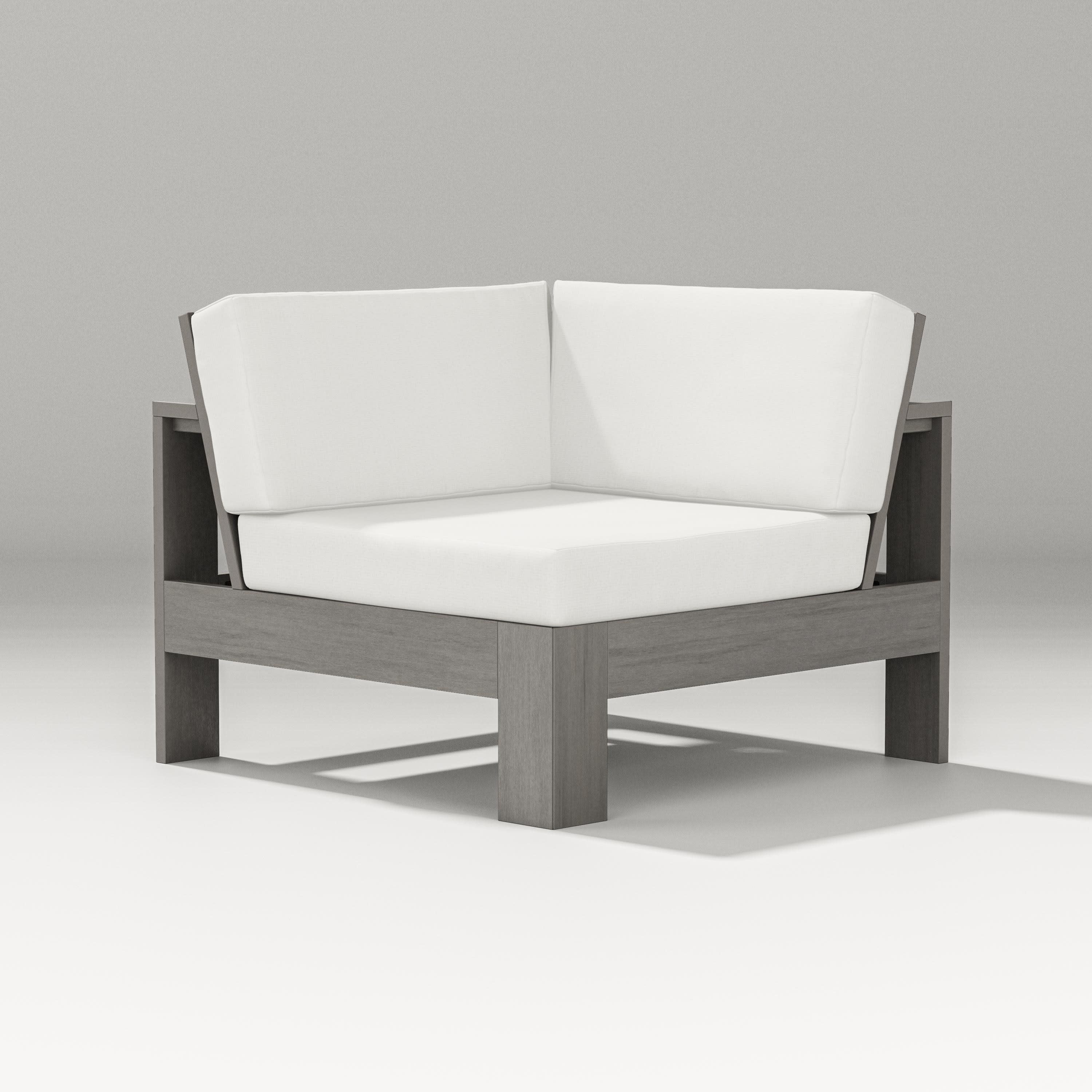 Latitude Modular Corner Chair in Driftwood / Natural Linen