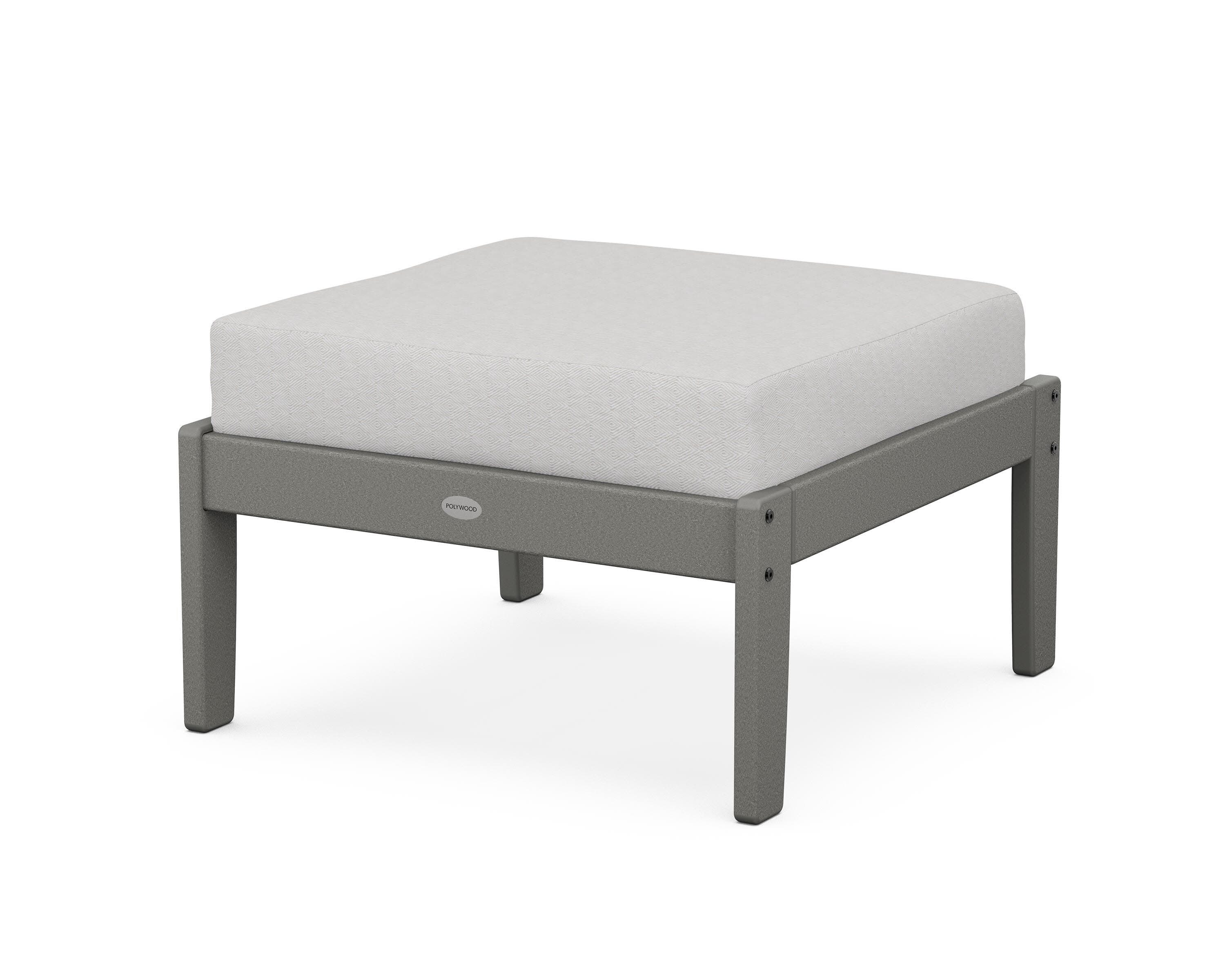 Braxton Deep Seating Ottoman in Slate Grey / Diamond in the Rough