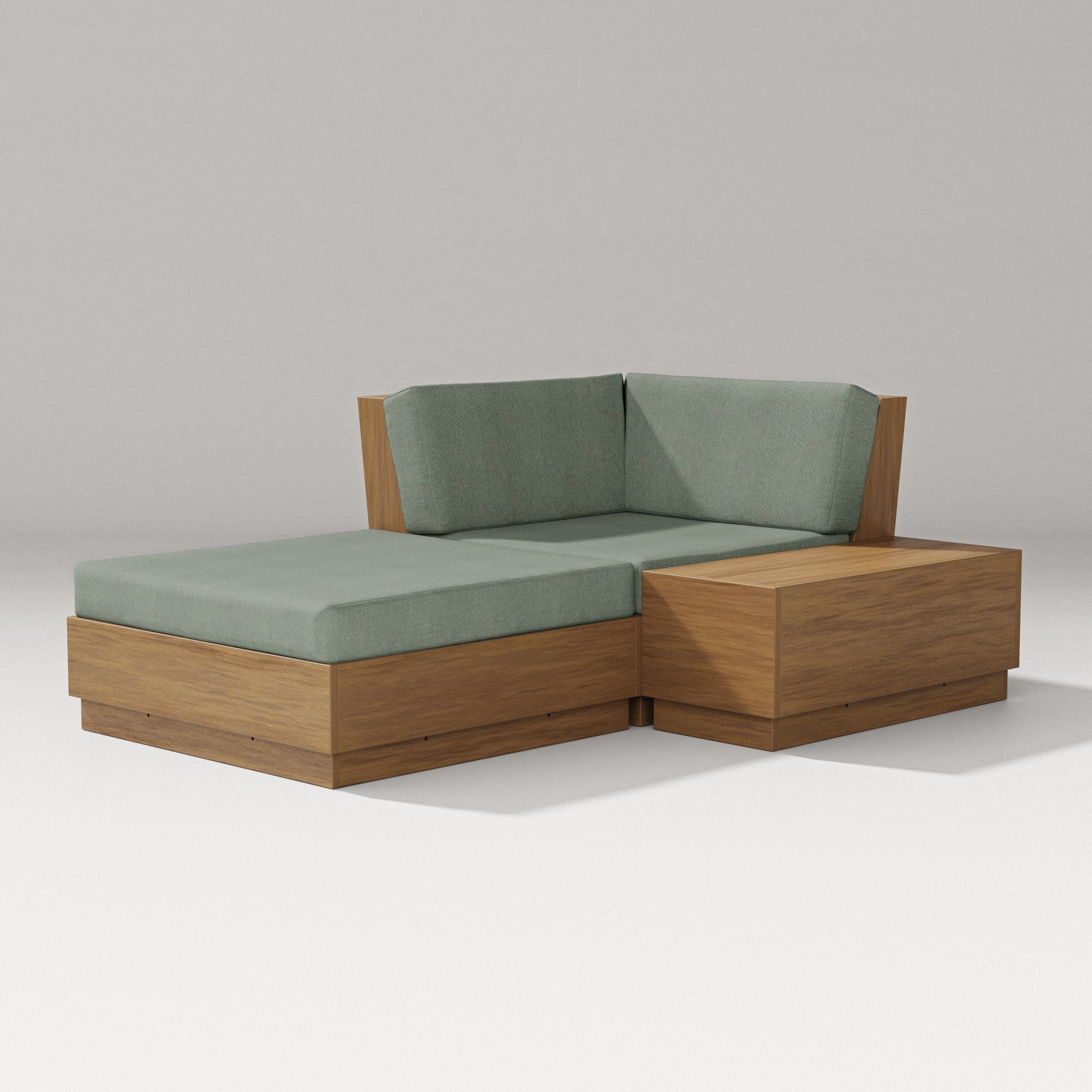 Elevate Corner Chaise in Natural / Cast Sage