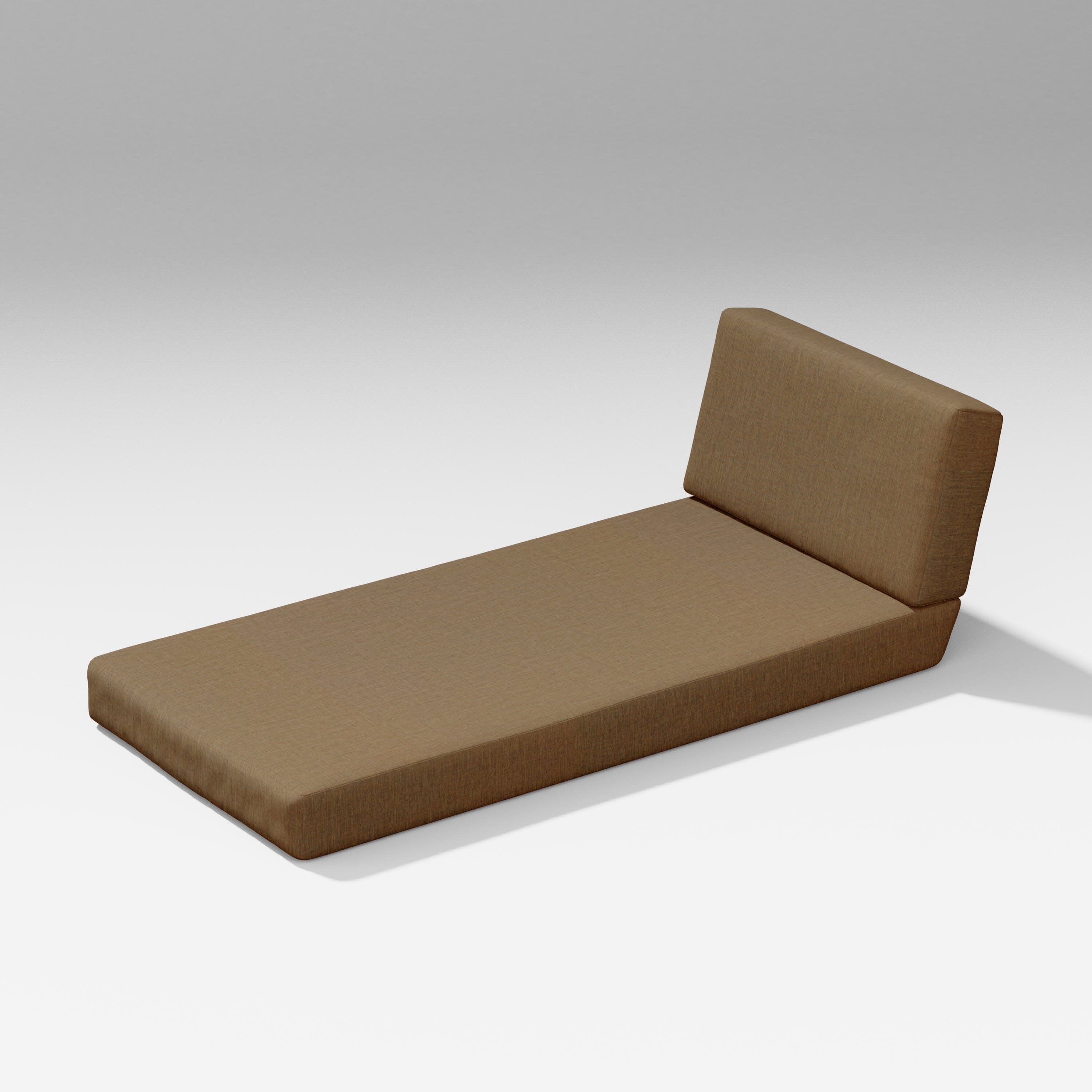 Modular Chaise Seat/Back Cushion Set in Cast Teak