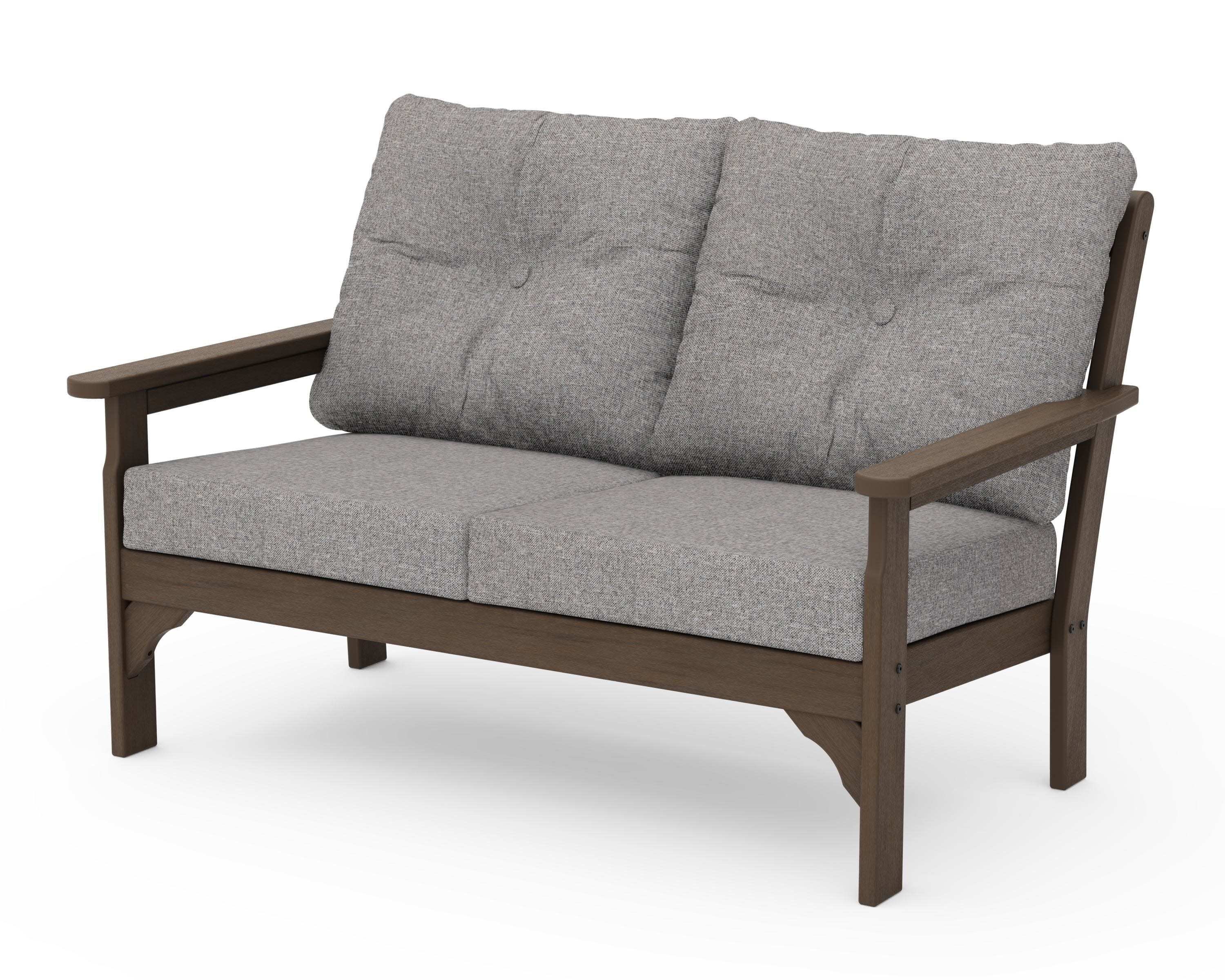 Vineyard Deep Seating Loveseat in Kona / Grey Mist