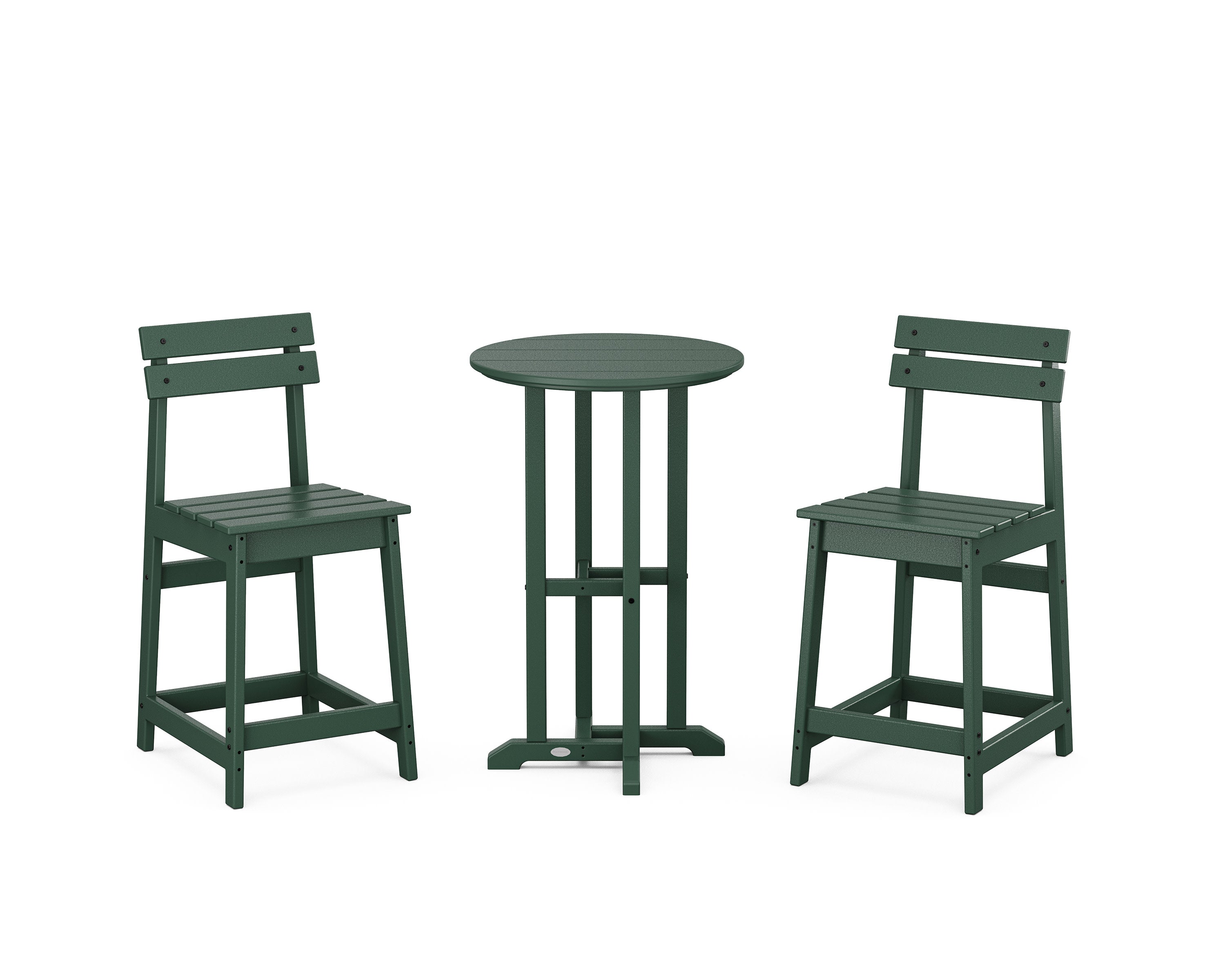 Modern Studio Plaza 3-Piece Bistro Counter Set in Green