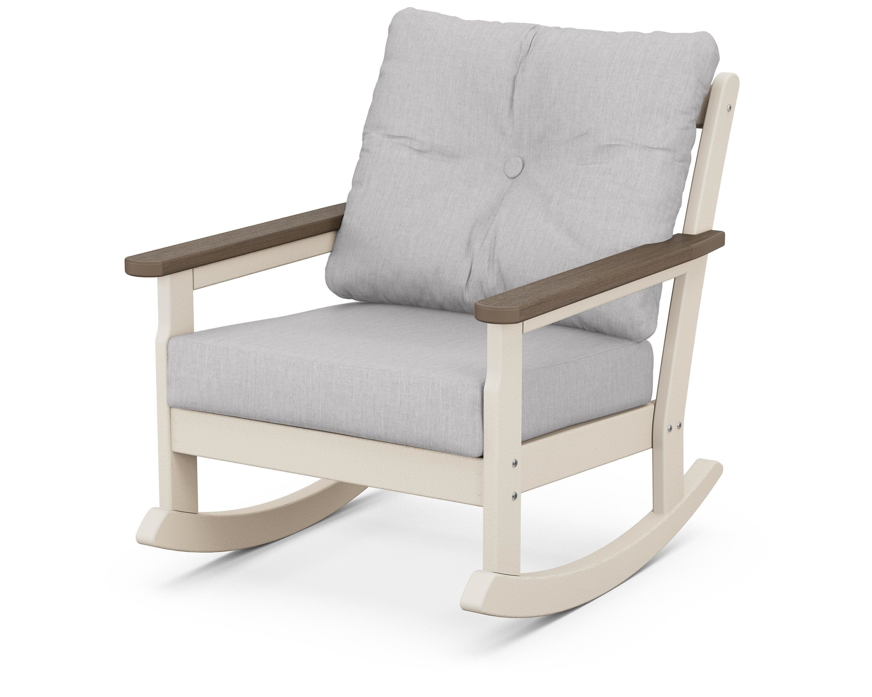 Vineyard Deep Seating Rocking Chair in Sand / Kona / Granite
