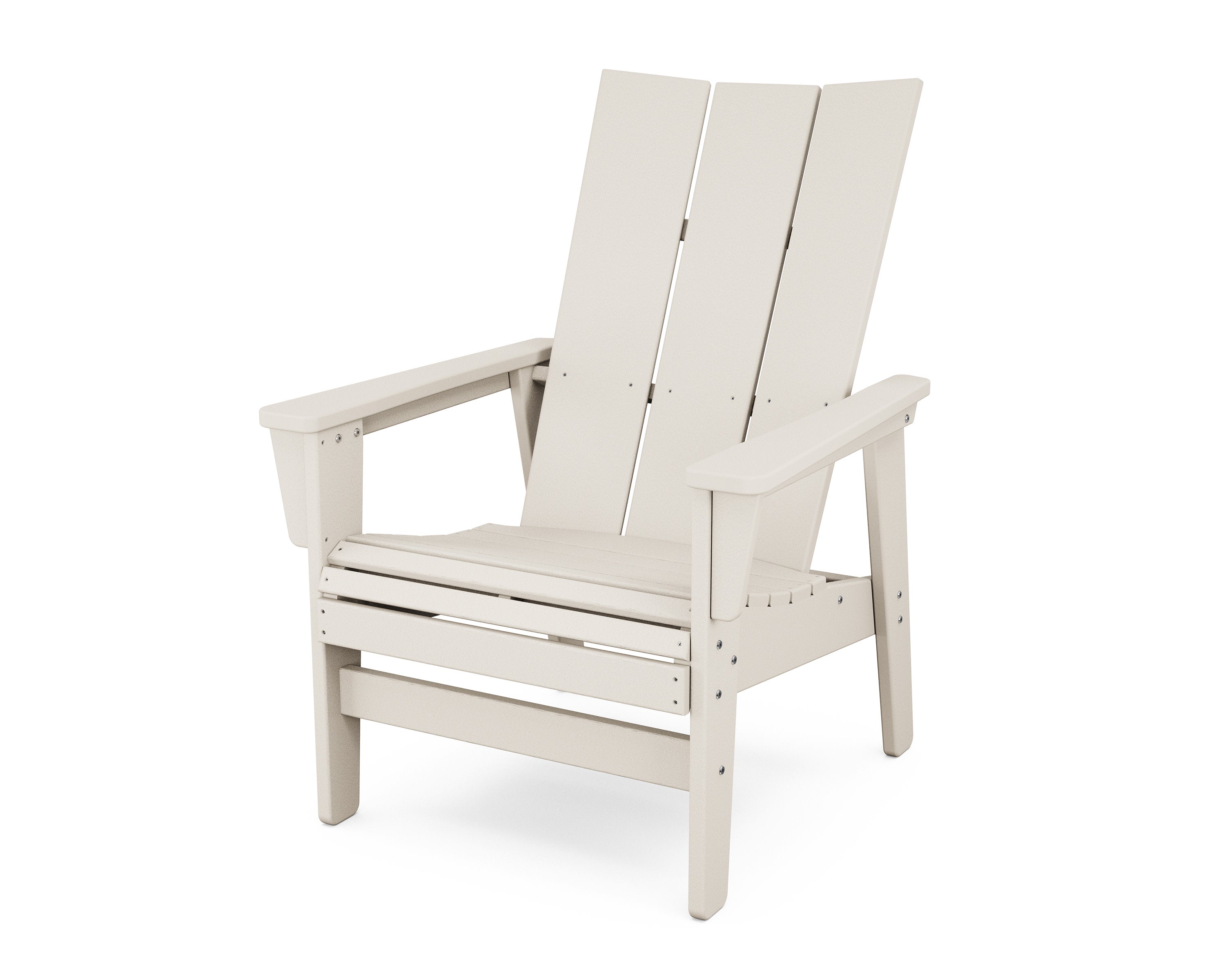 Modern Grand Upright Adirondack Chair in Sand
