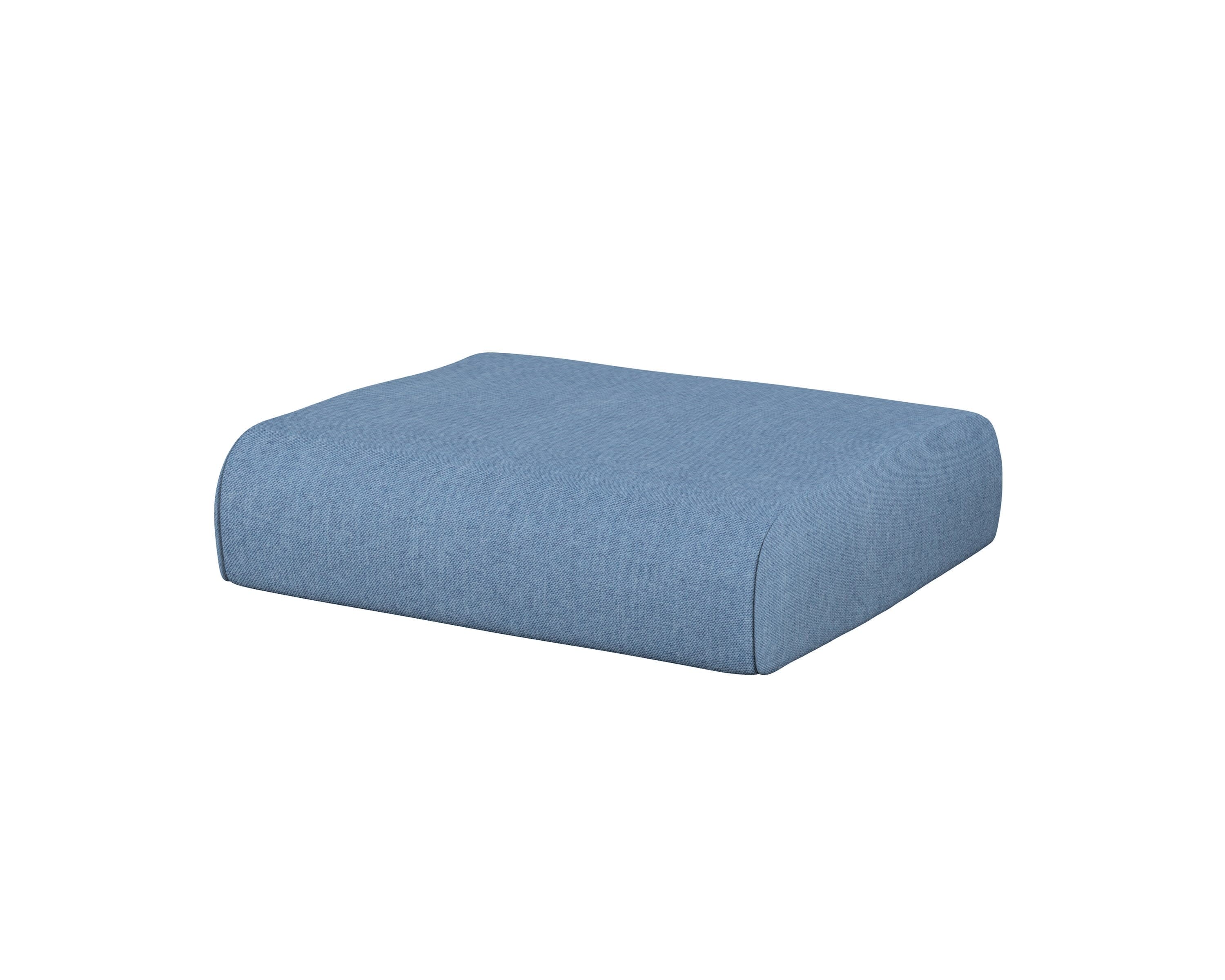 Club Ottoman Cushion in Sky Blue