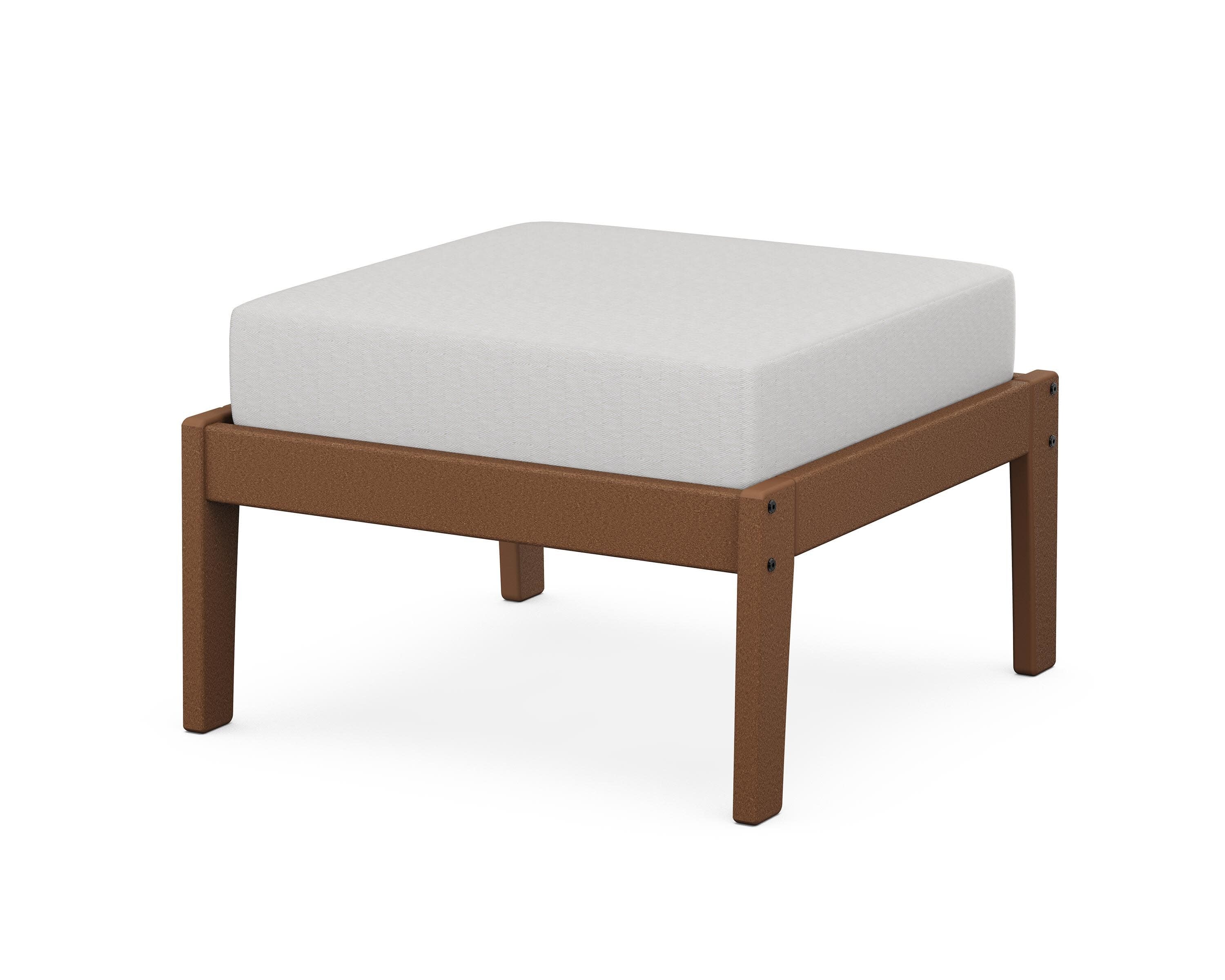Deep Seating Ottoman in Teak / Diamond in the Rough