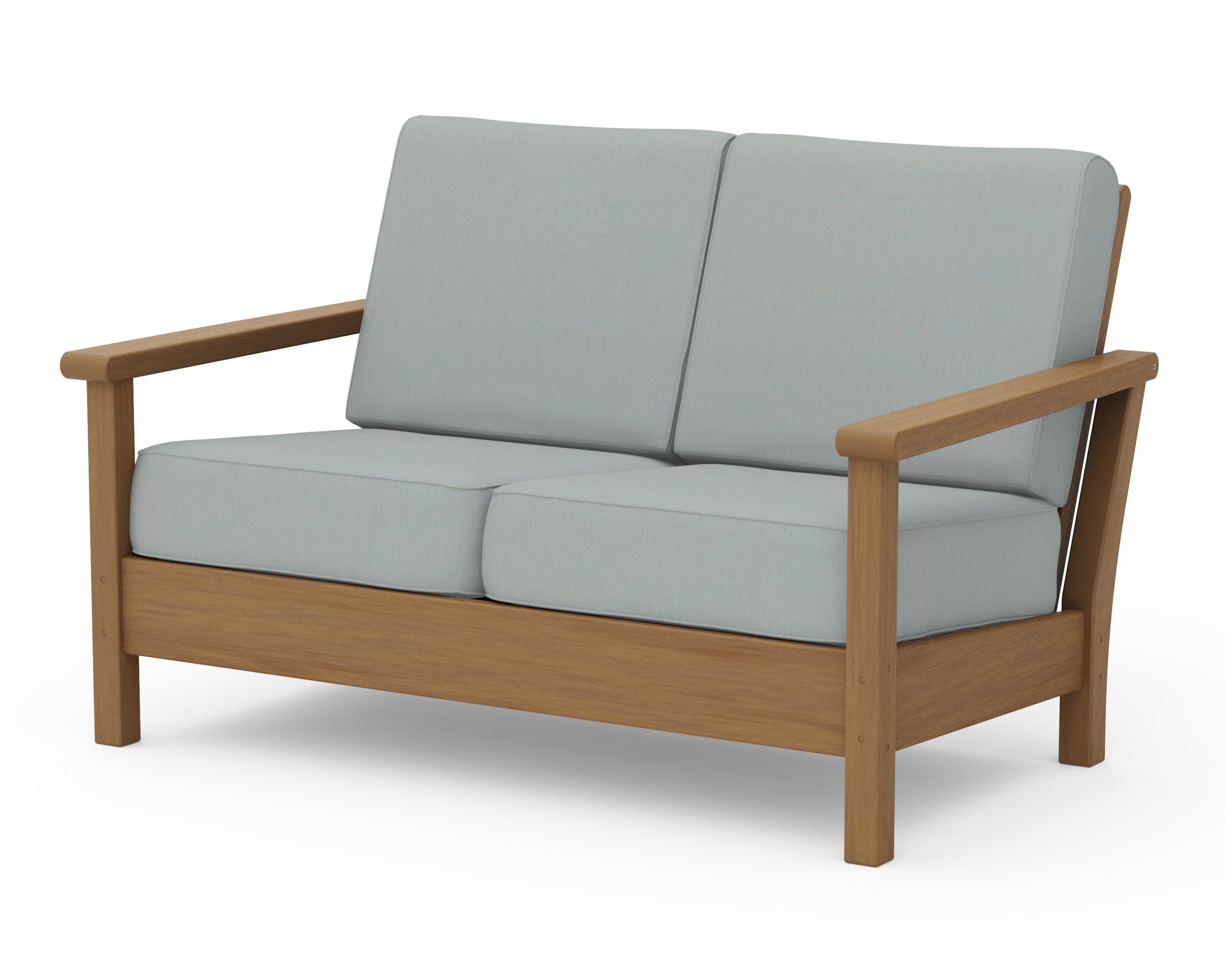 Harbour Deep Seating Loveseat in Natural / Spa