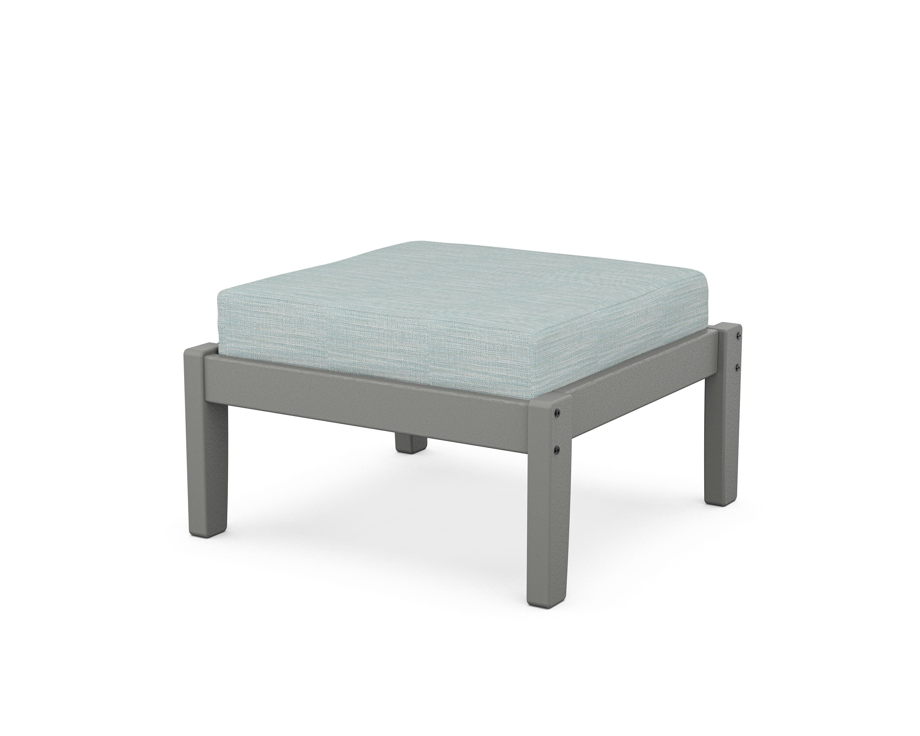 Deep Seating Ottoman in Slate Grey / Soothe Mist