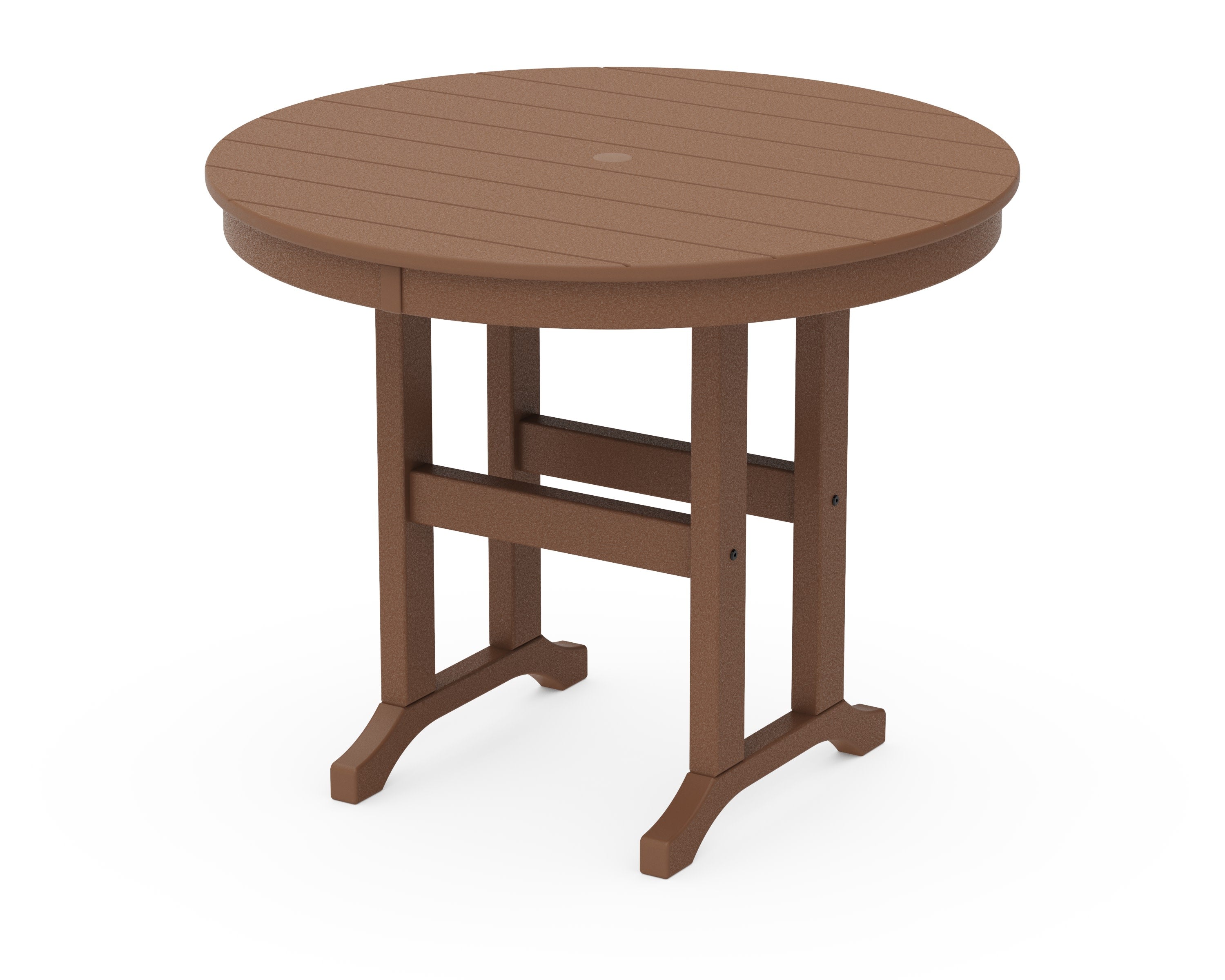 36" Round Farmhouse Dining Table in Teak