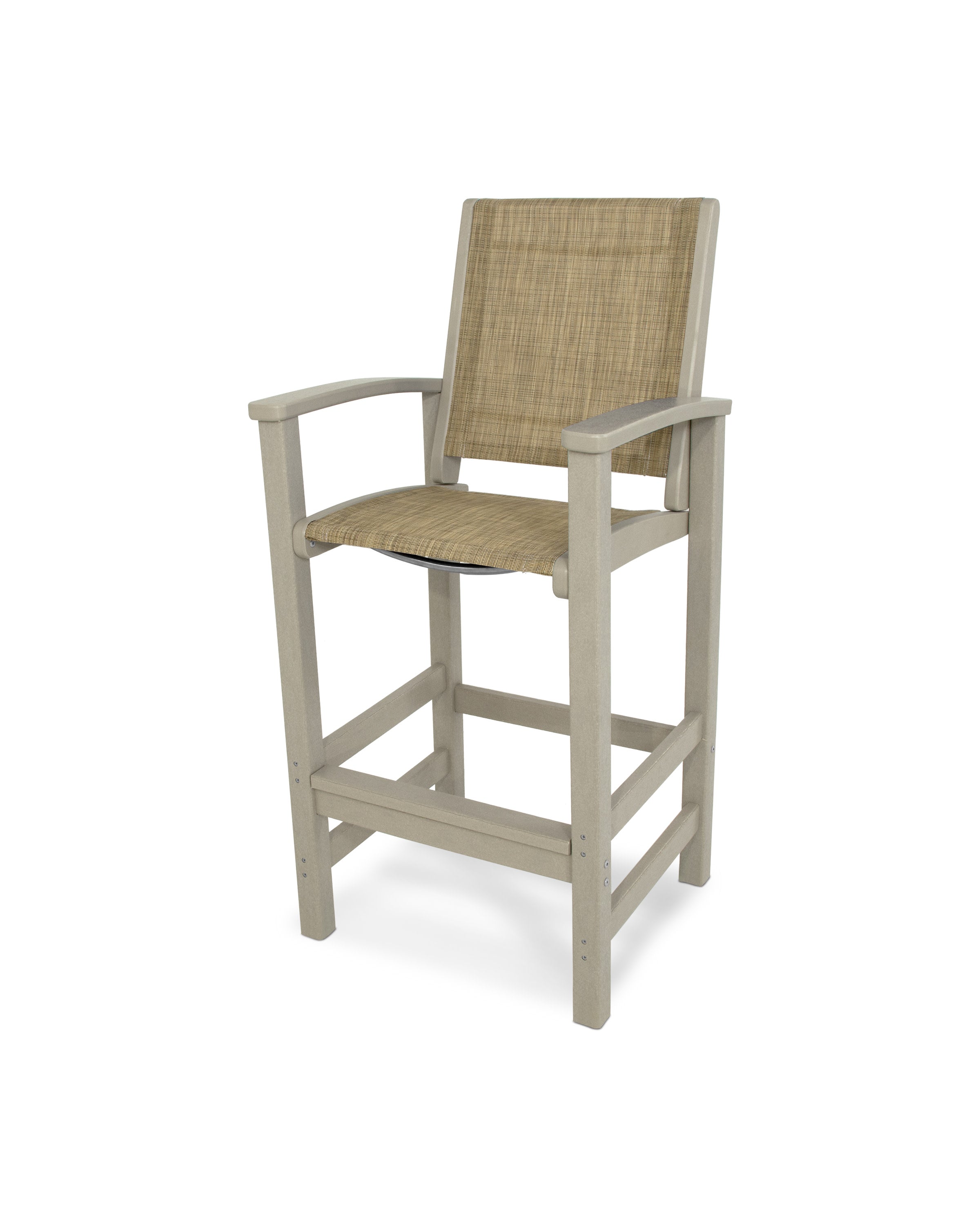 Coastal Bar Chair in Sand / Burlap Sling