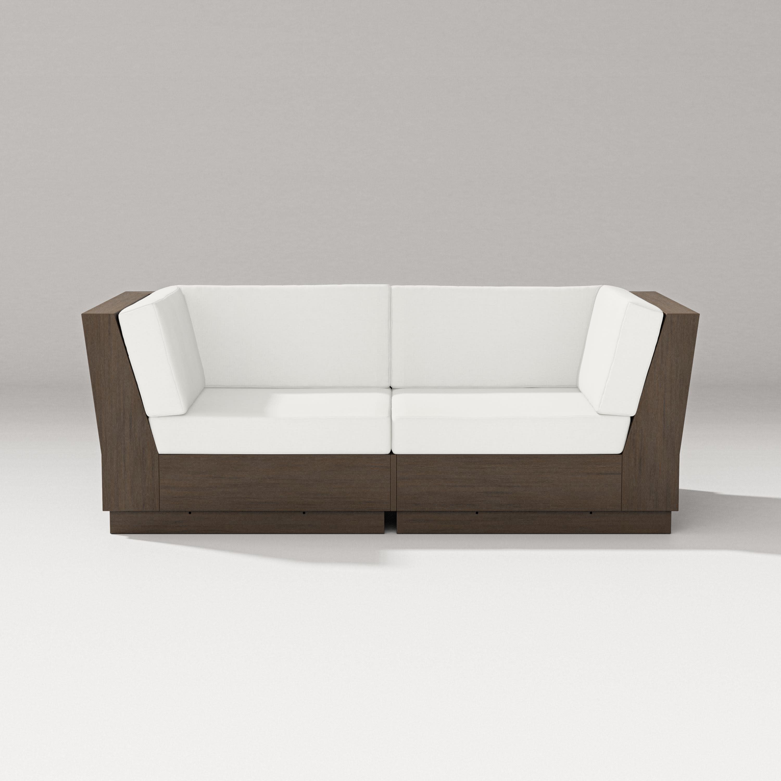 Elevate Loveseat Sectional in Kona / Natural Linen