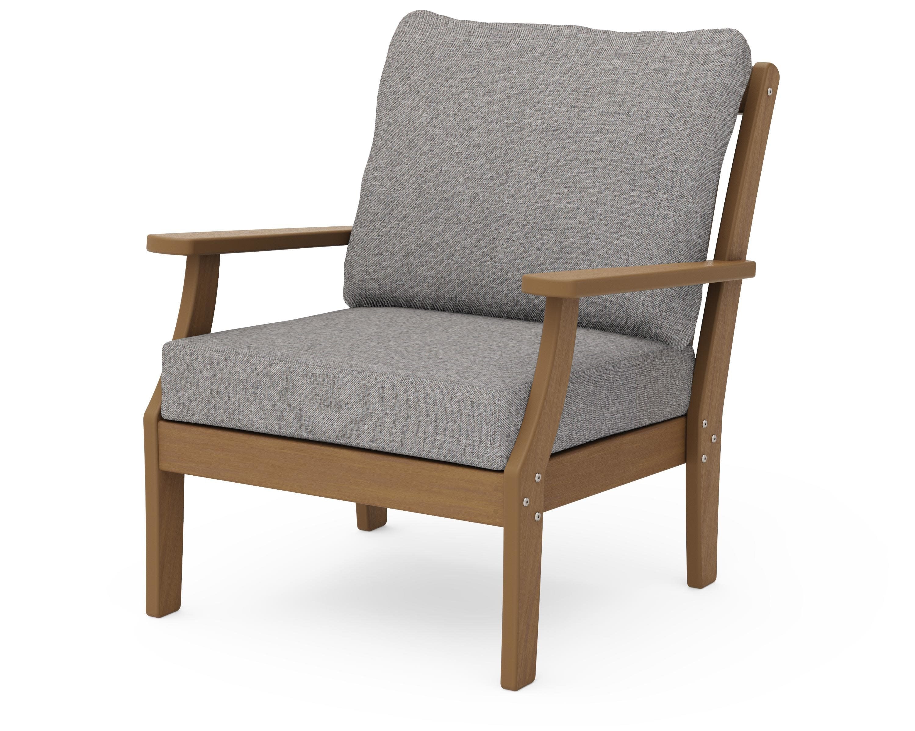 Braxton Deep Seating Chair in Natural / Grey Mist