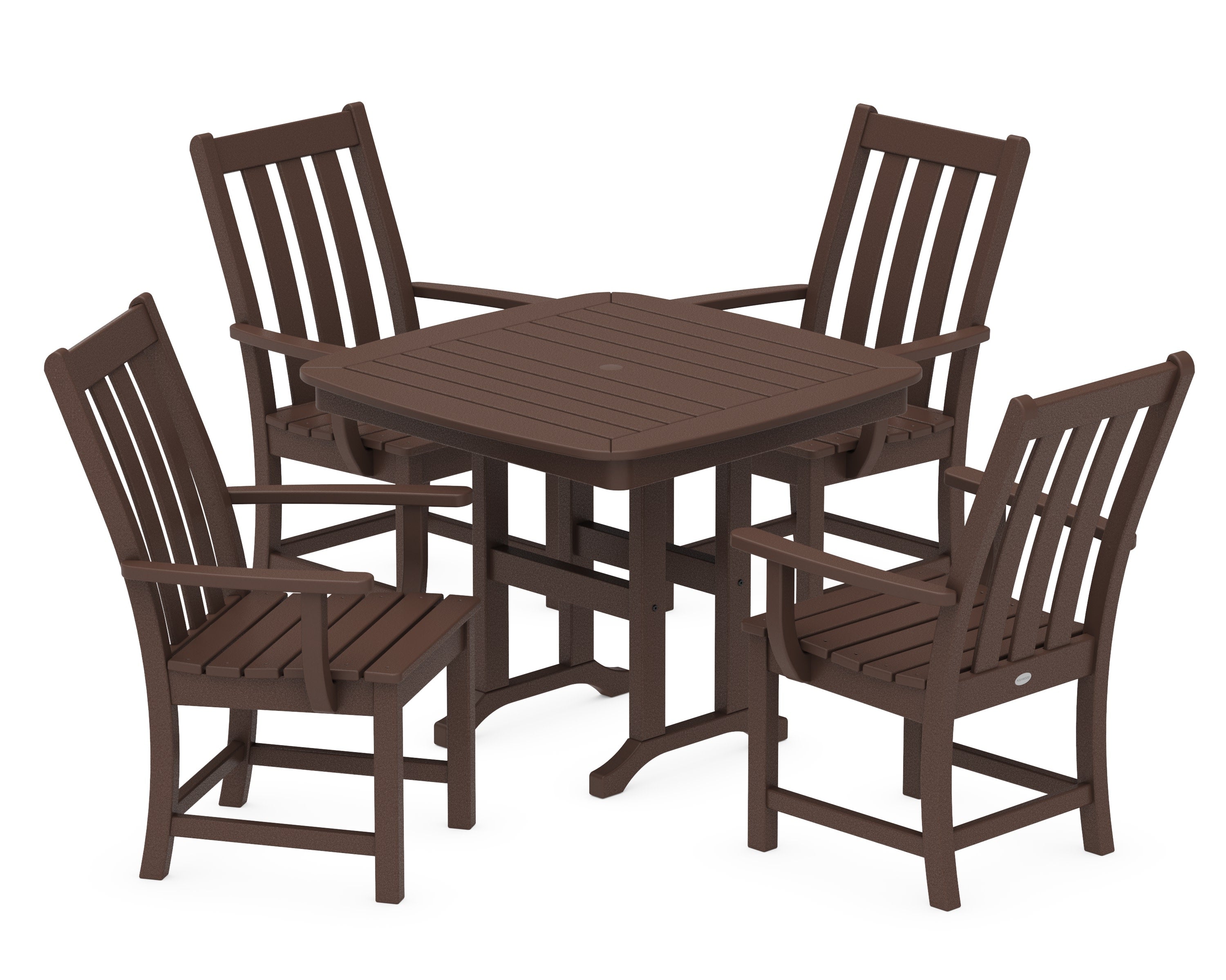 Vineyard 5-Piece Dining Set in Mahogany