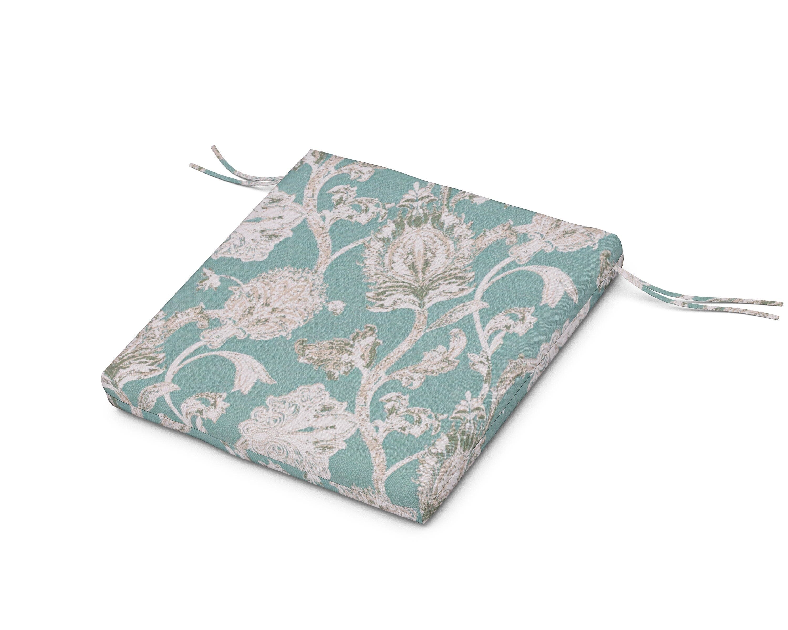 Seat Cushion - 20"D x 20"W x 2.5"H in Botanical Gardens Spa