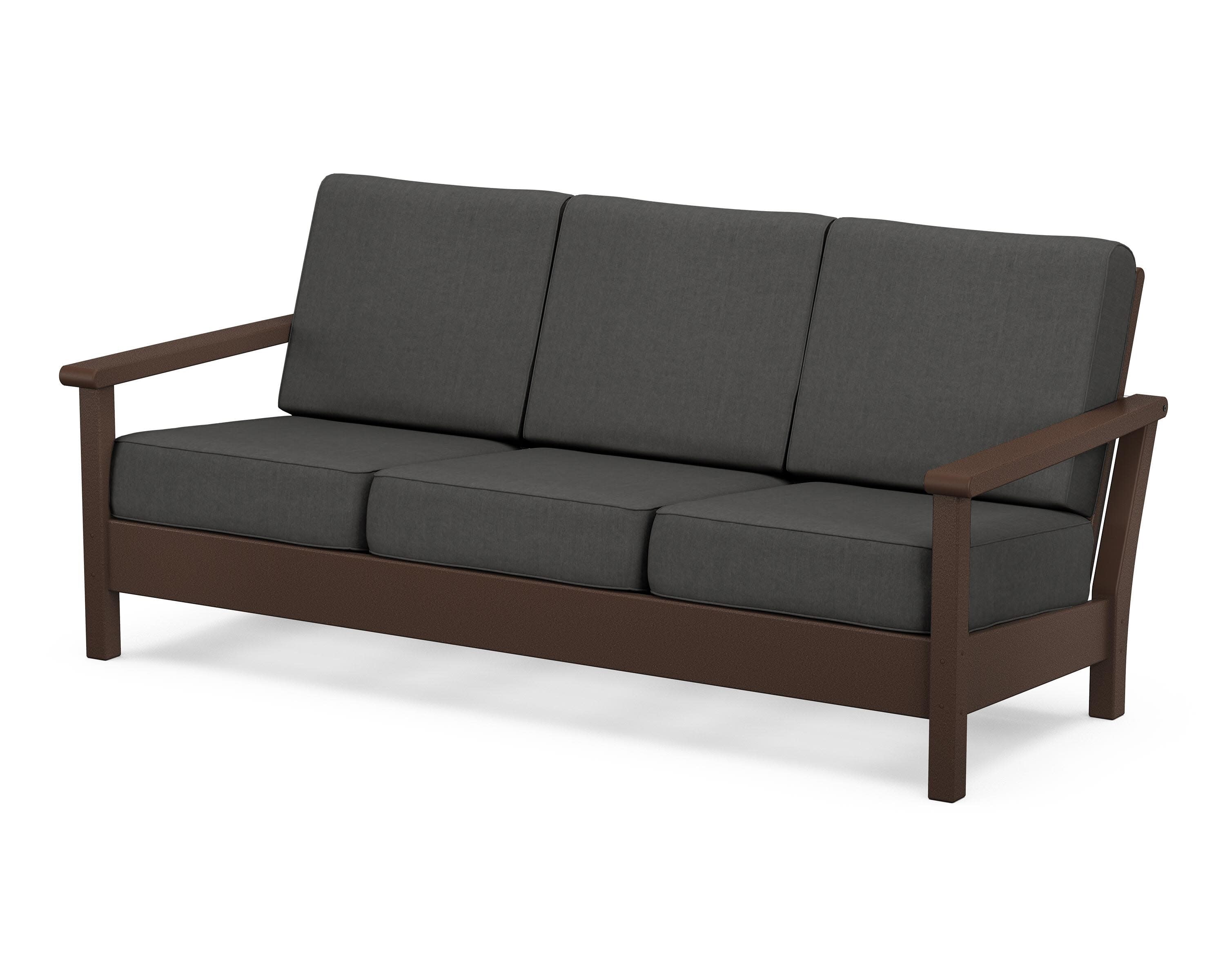Harbour Deep Seating Sofa in Mahogany / Spectrum Carbon