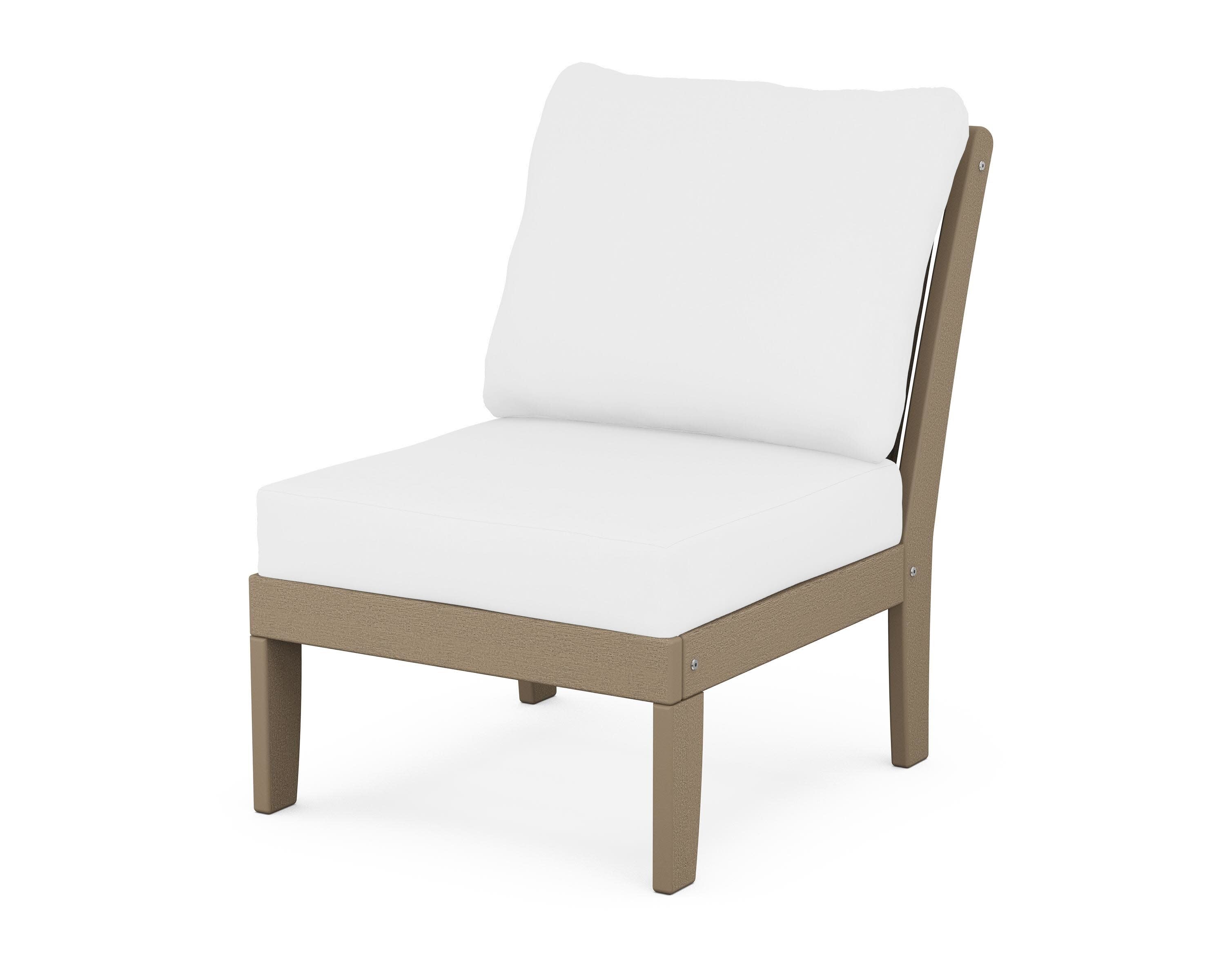 Braxton Modular Armless Chair in Vintage Sahara / Natural