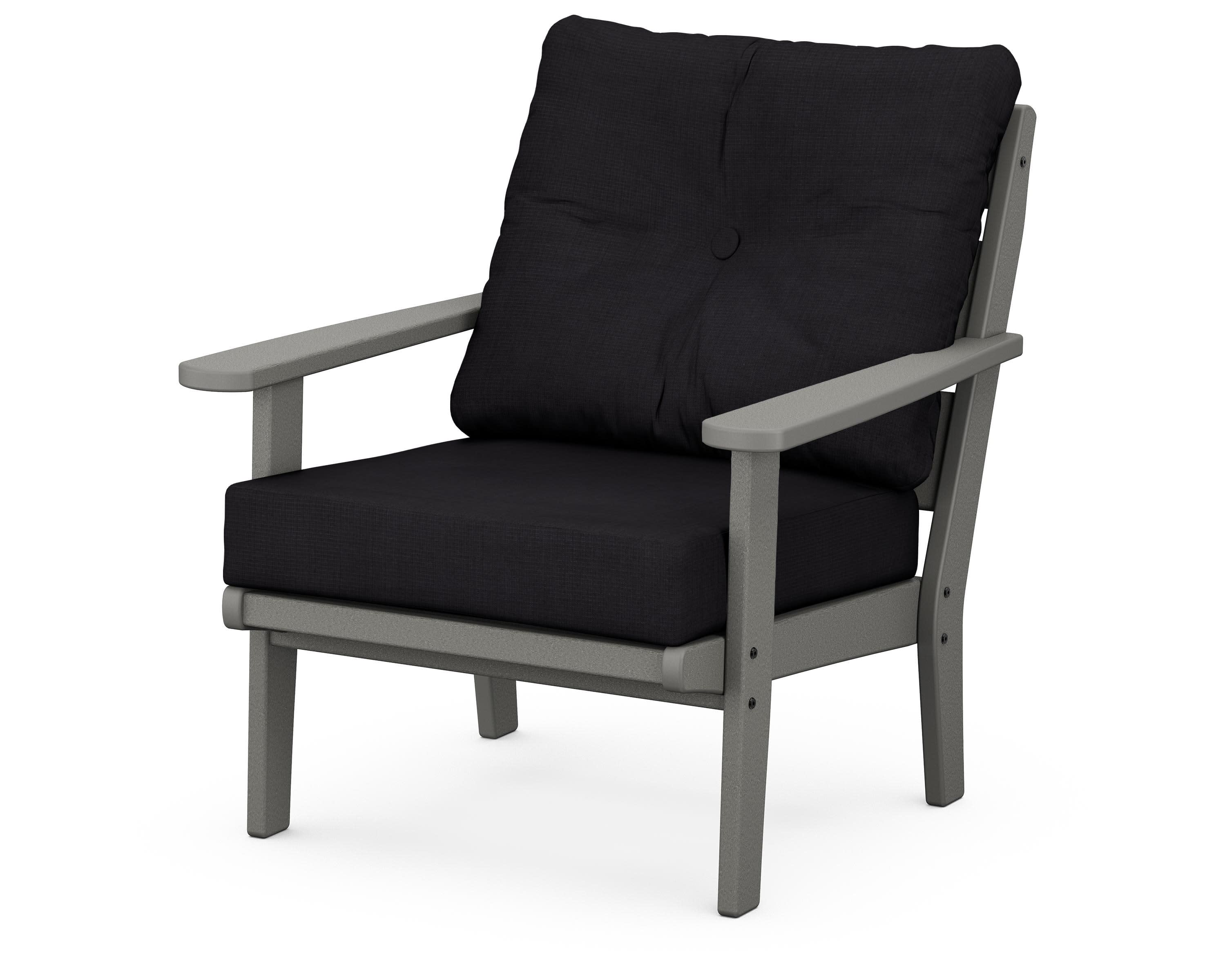 Lakeside Deep Seating Chair in Slate Grey / Midnight Linen