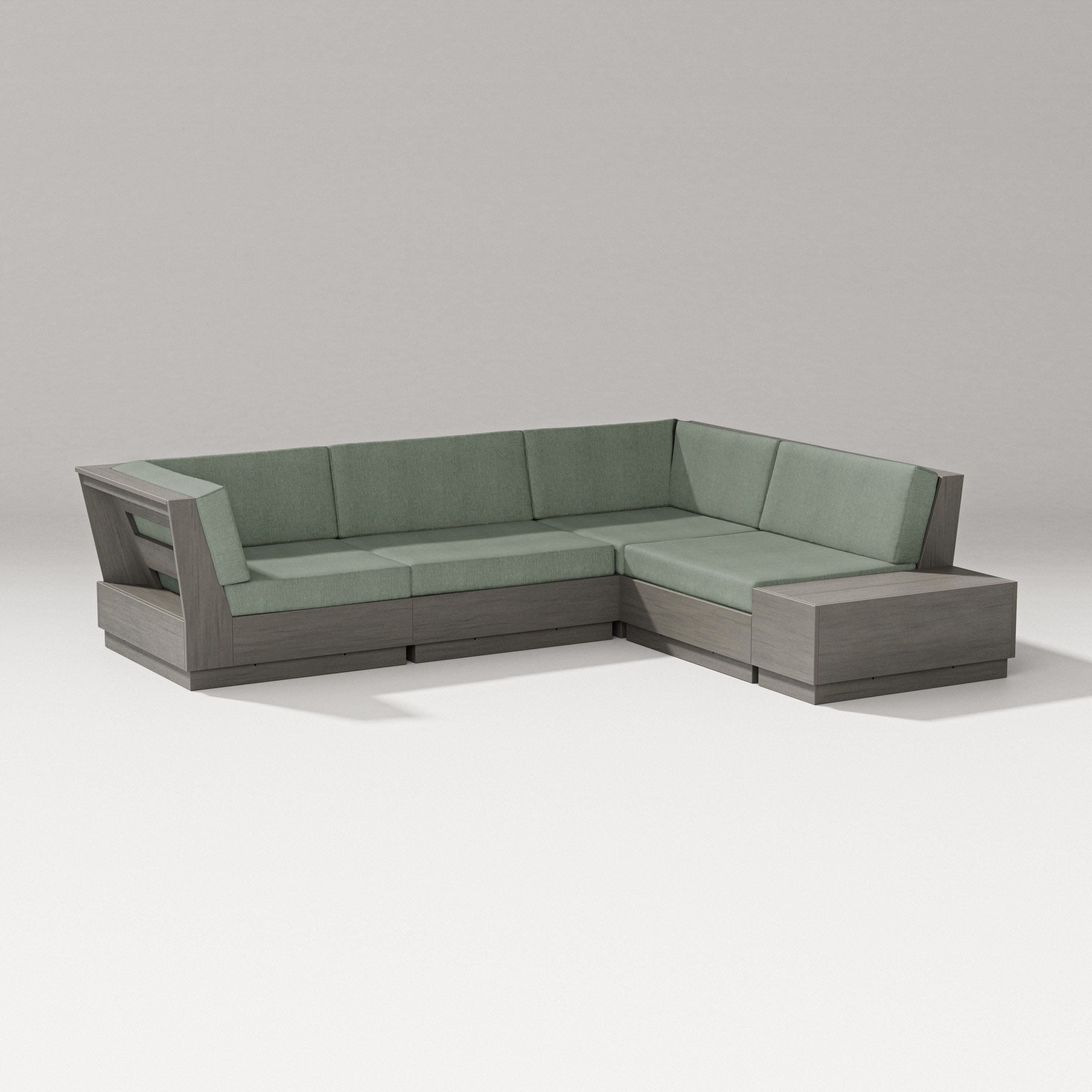 Elevate Corner Sectional in Driftwood / Cast Sage