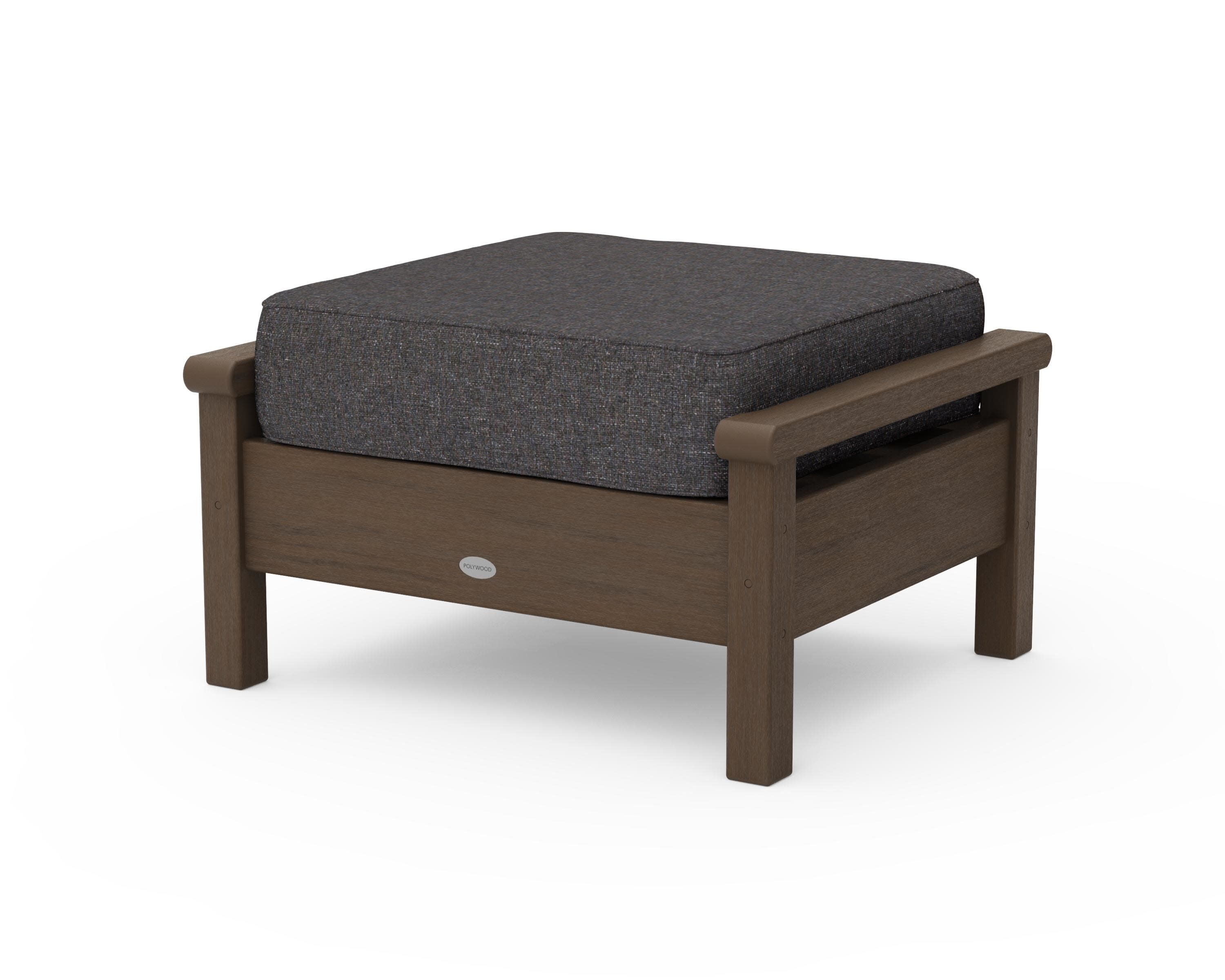 Harbour Deep Seating Ottoman in Kona / Ash Charcoal