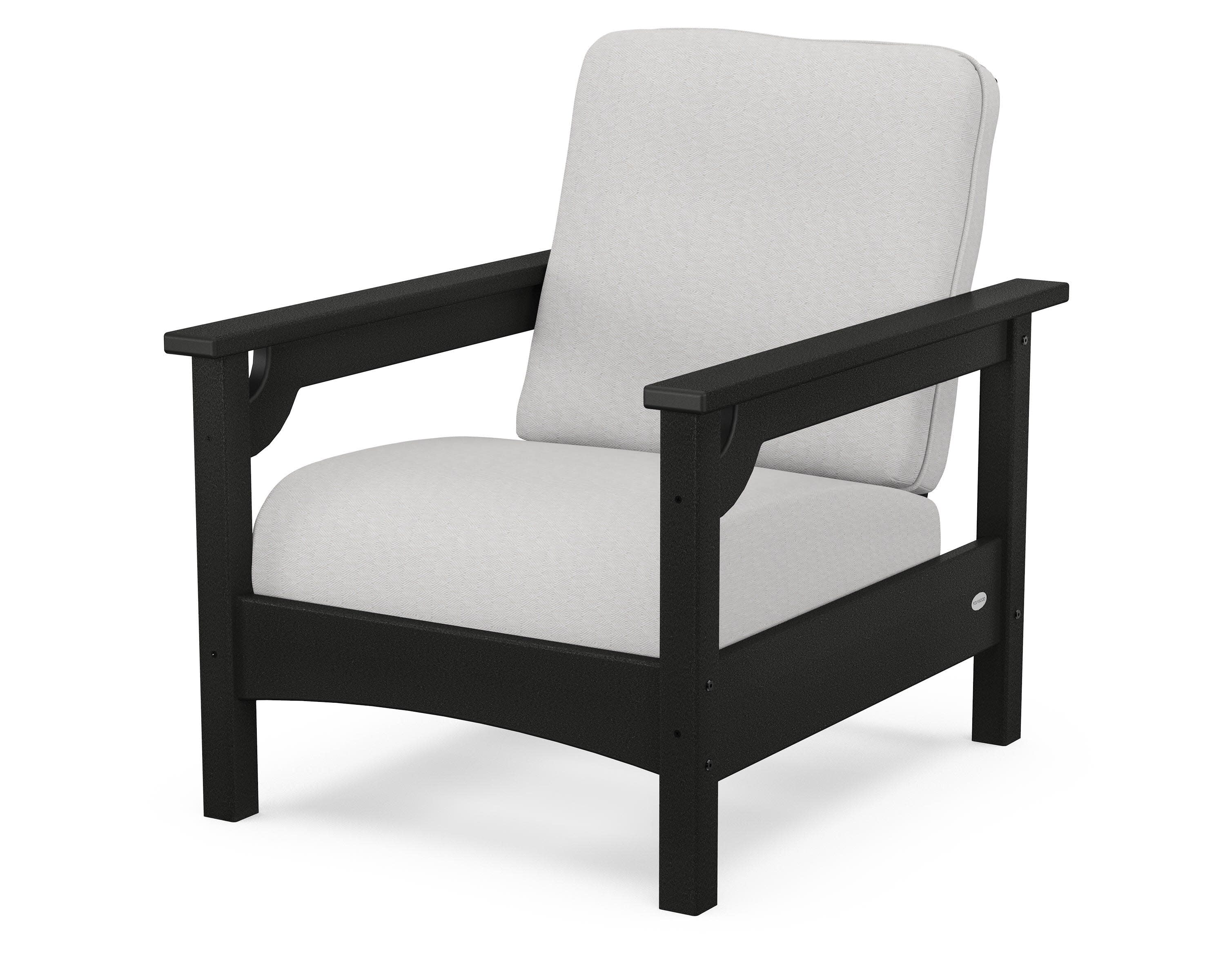 Club Chair in Black / Diamond in the Rough