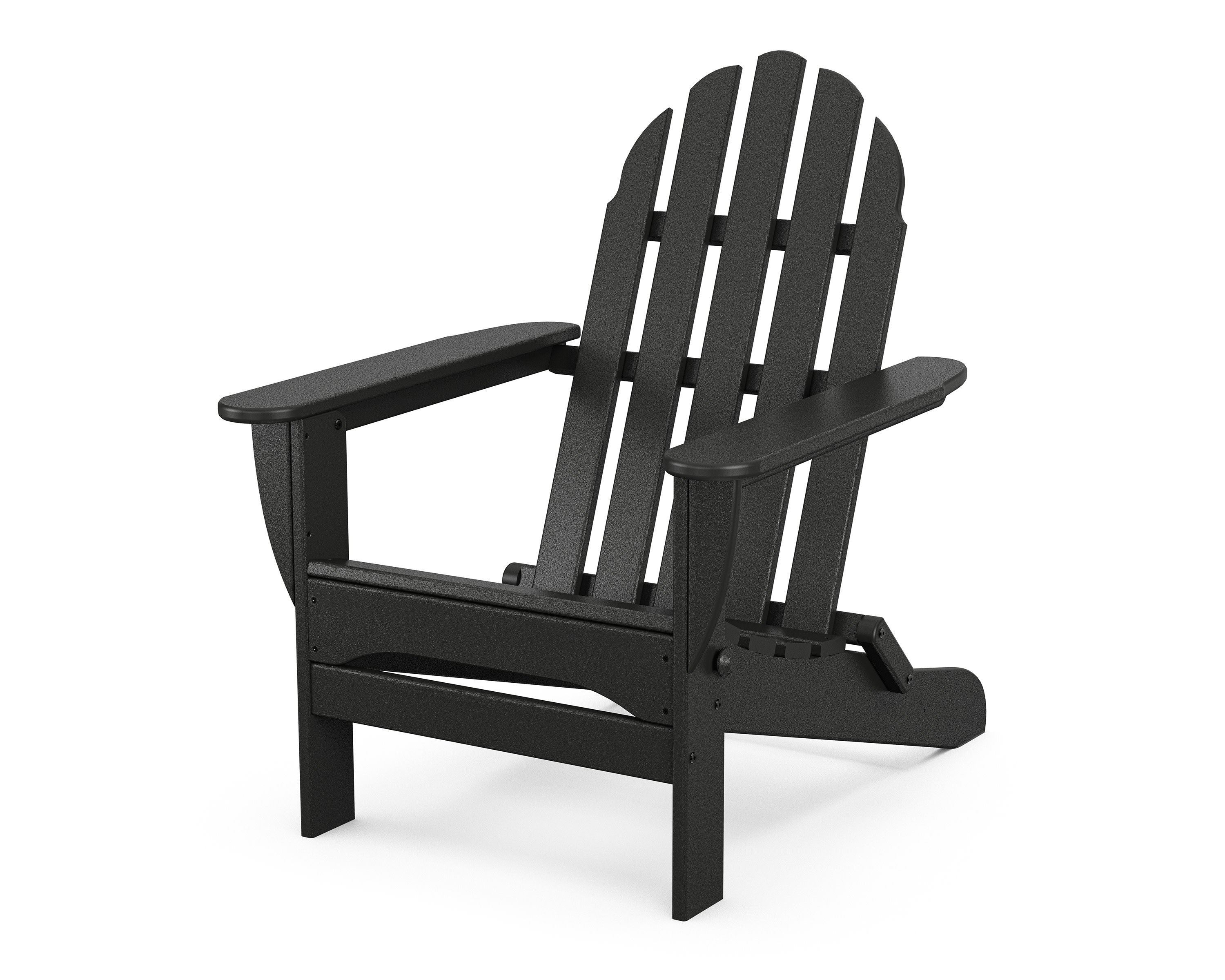 Classic Folding Adirondack Chair in Black