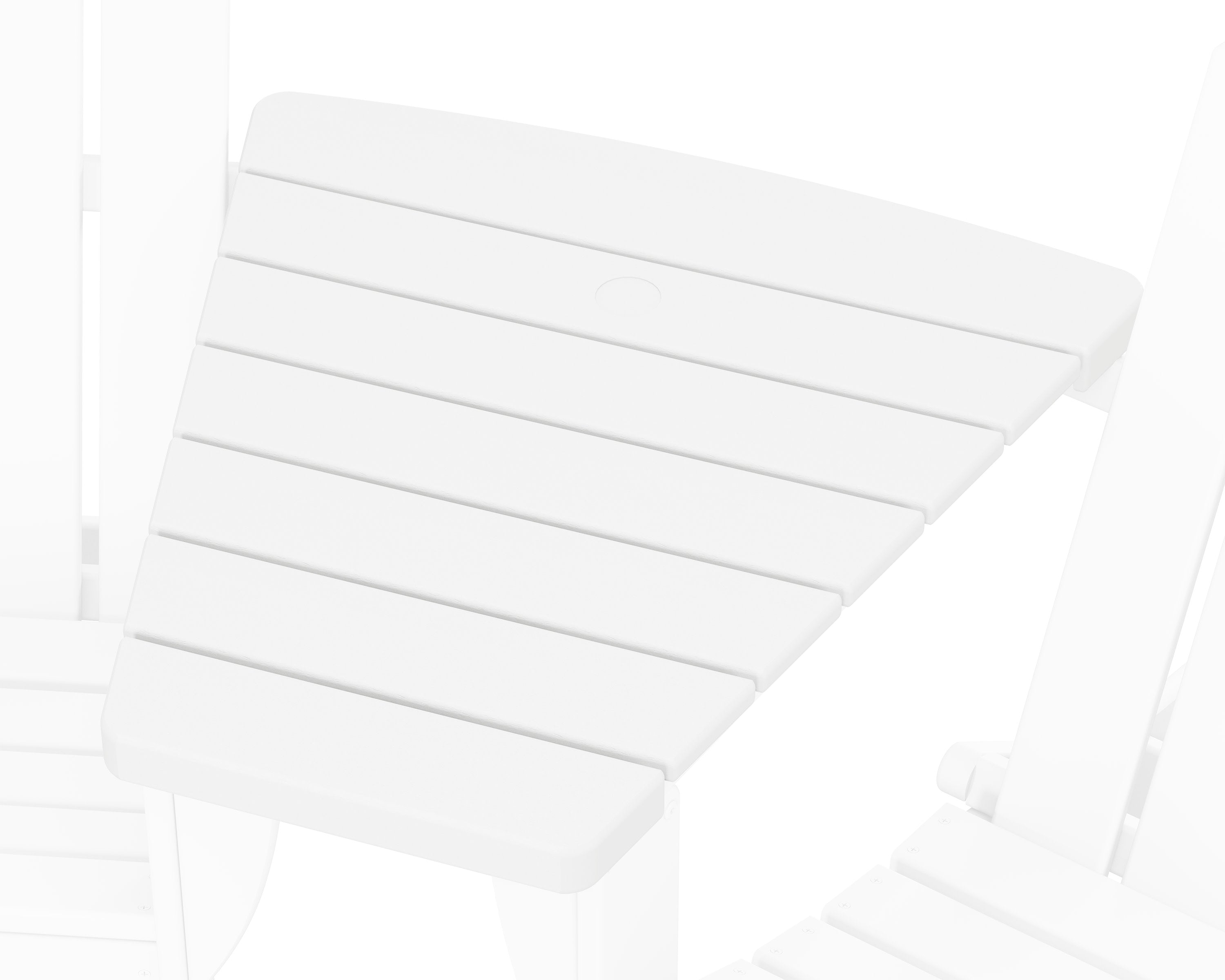Classic Series Angled Adirondack Connecting Table in White