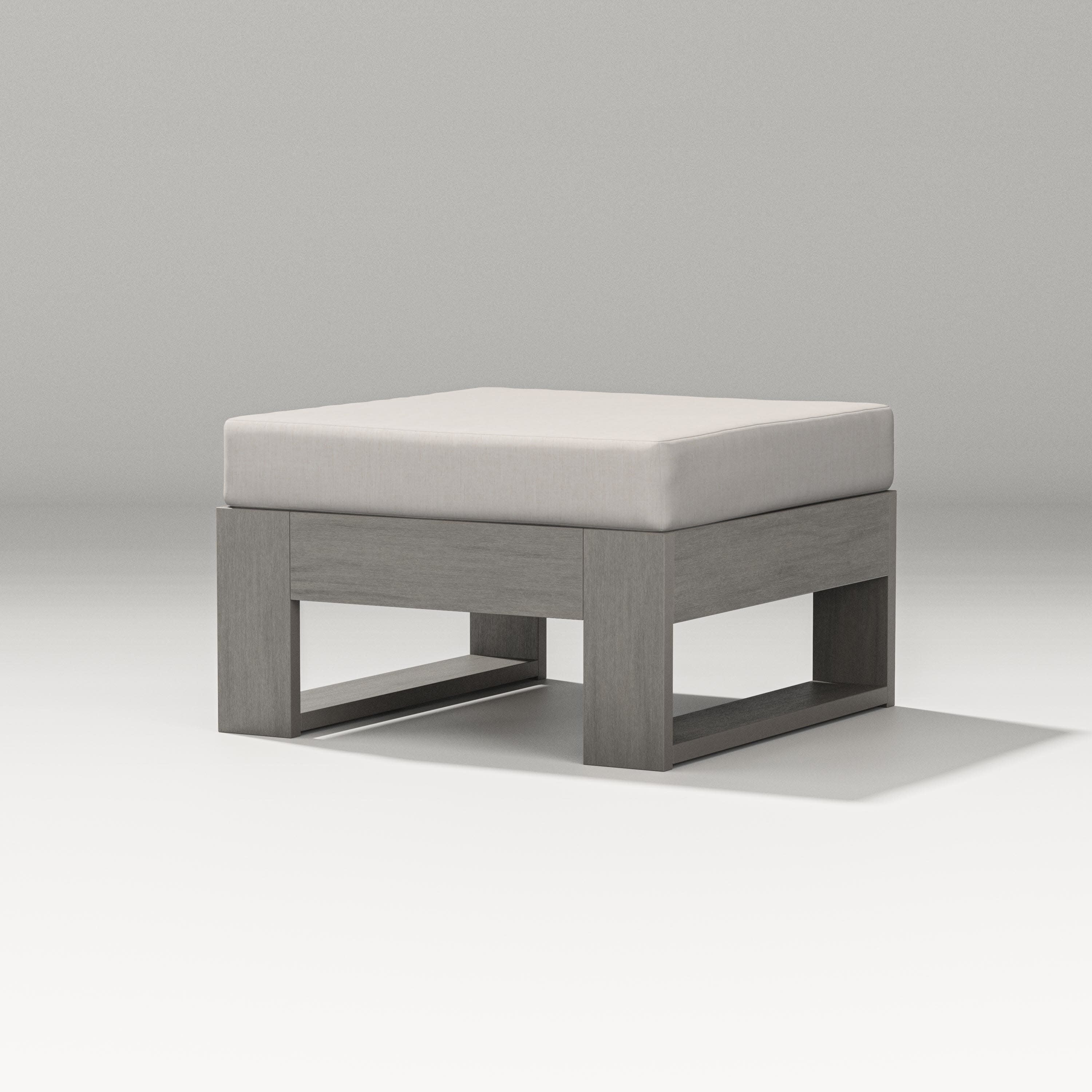 Latitude Lounge Ottoman in Driftwood / Cast Ash
