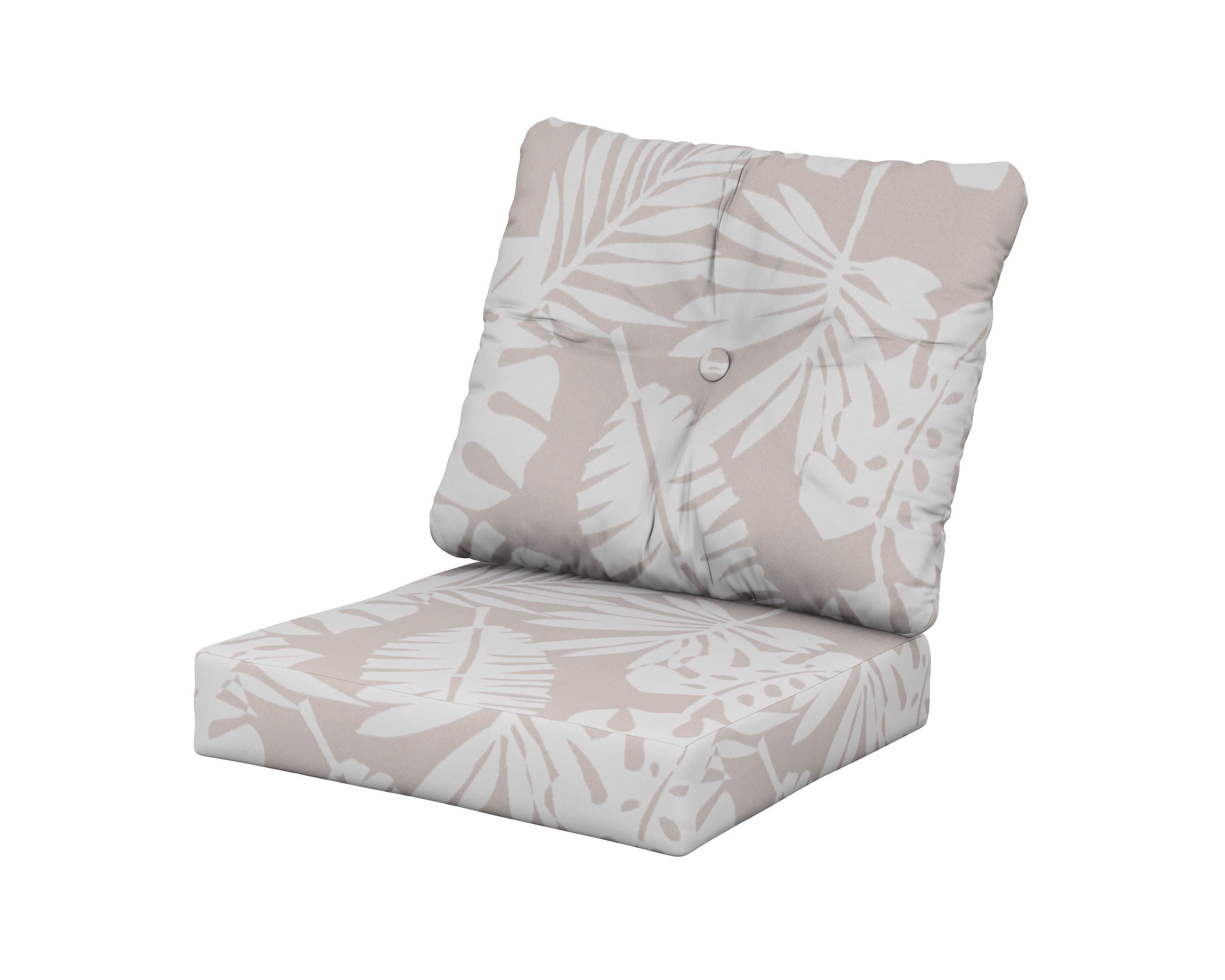 Prescott Seat/Back Cushions in Leaf Dune Burlap