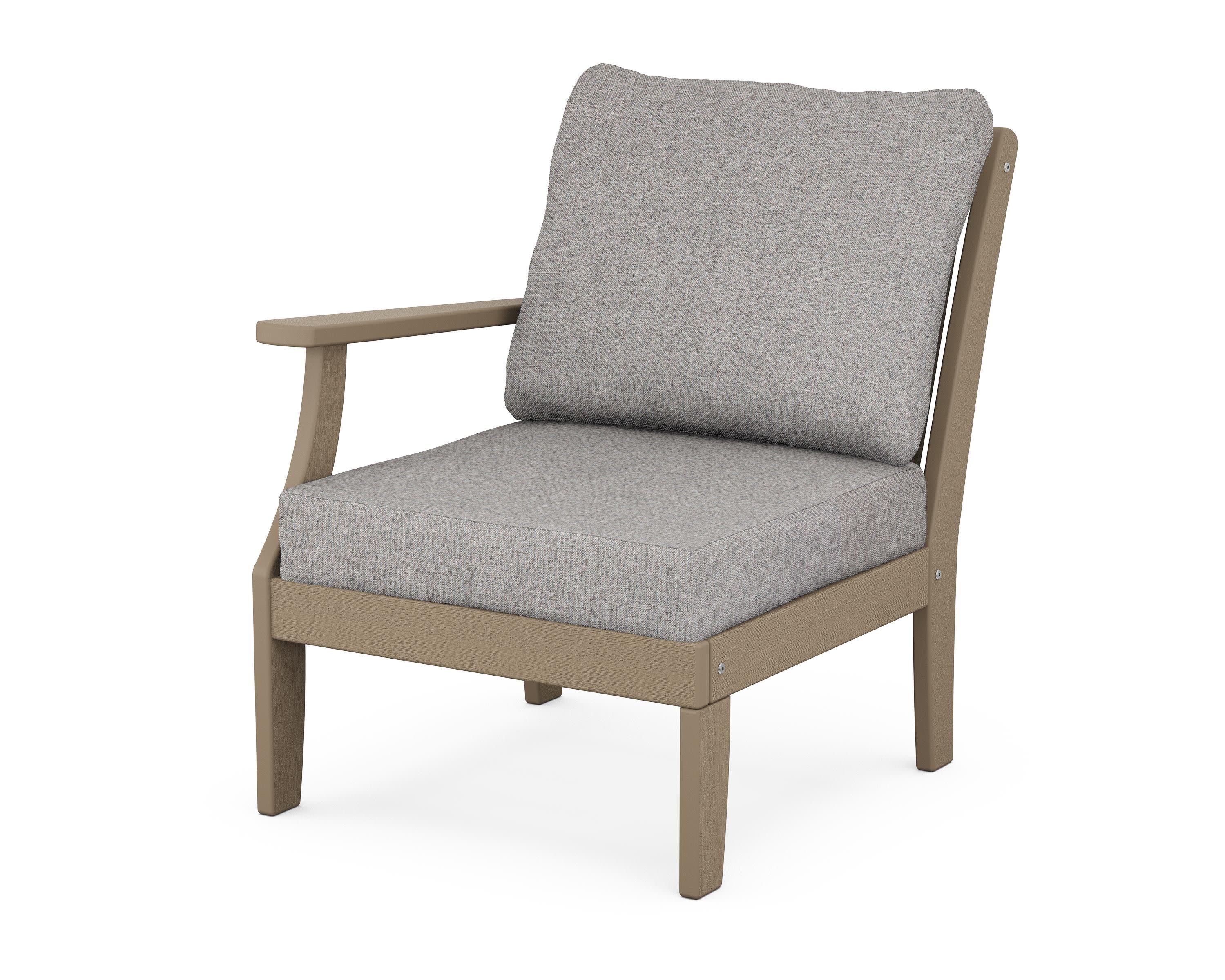Braxton Modular Left Arm Chair in Vintage Sahara / Grey Mist