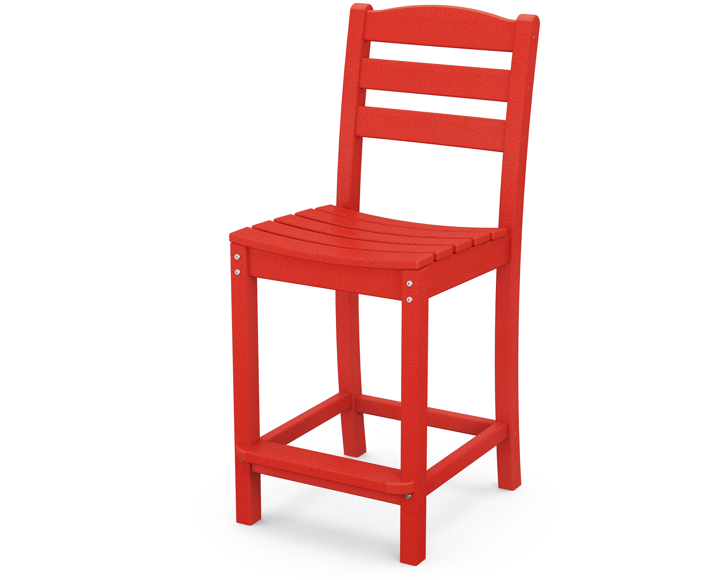 La Casa Caf Counter Side Chair in Sunset Red